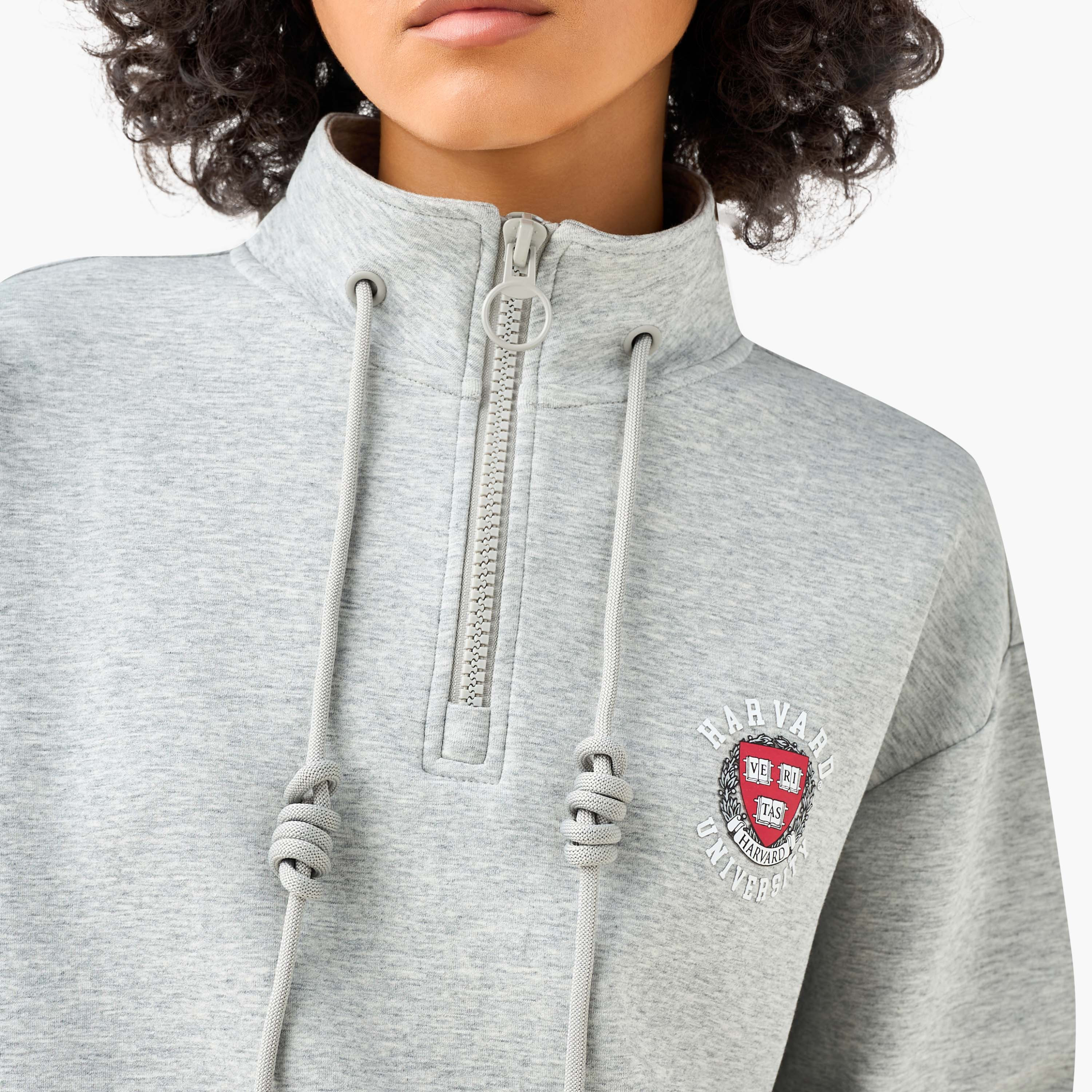 Harvard University Sweatshirt with High Neck-women-clothing-coordsets-image-4