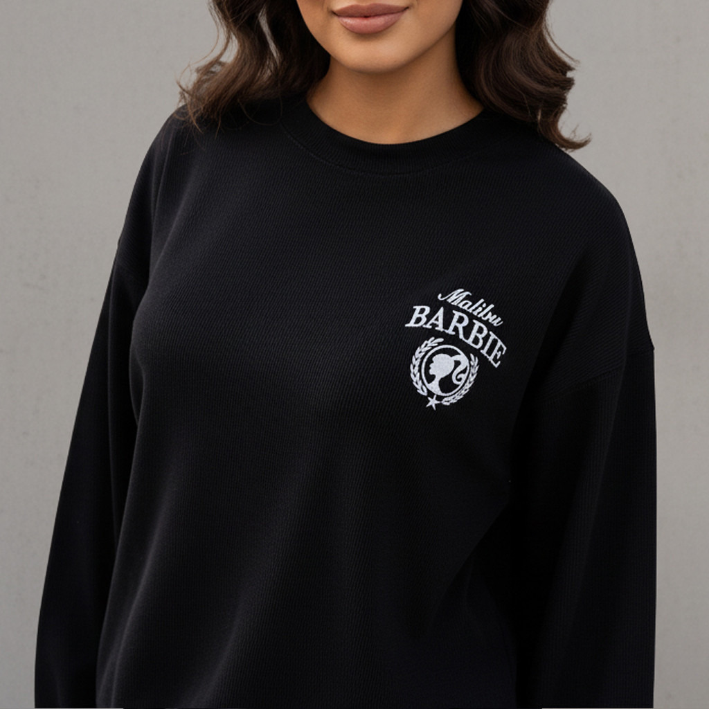 Barbie Oversized Sweatshirt-women-clothing-coordsets-image-4