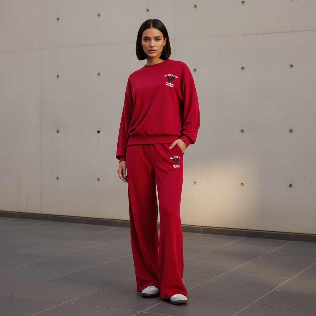 Mickey Mouse Oversized Sweatshirt-women-clothing-coordsets-image-2
