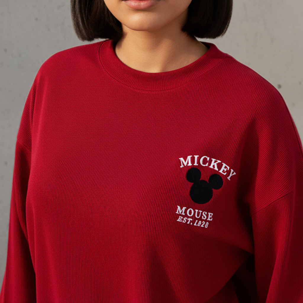 Mickey Mouse Oversized Sweatshirt-women-clothing-coordsets-image-5