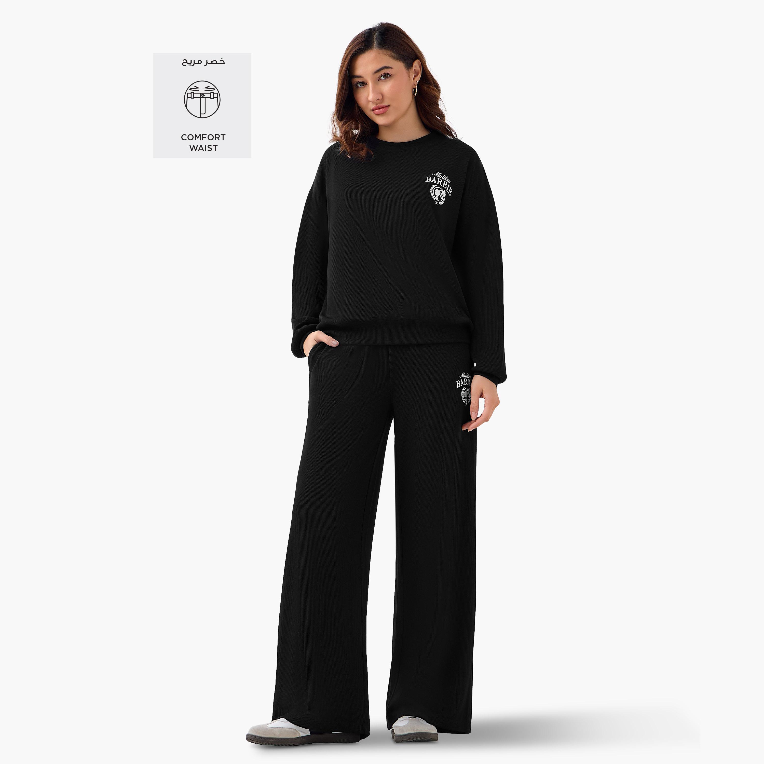 Barbie Comfort Waist Track Pants-women-clothing-bottoms-joggers-image-3