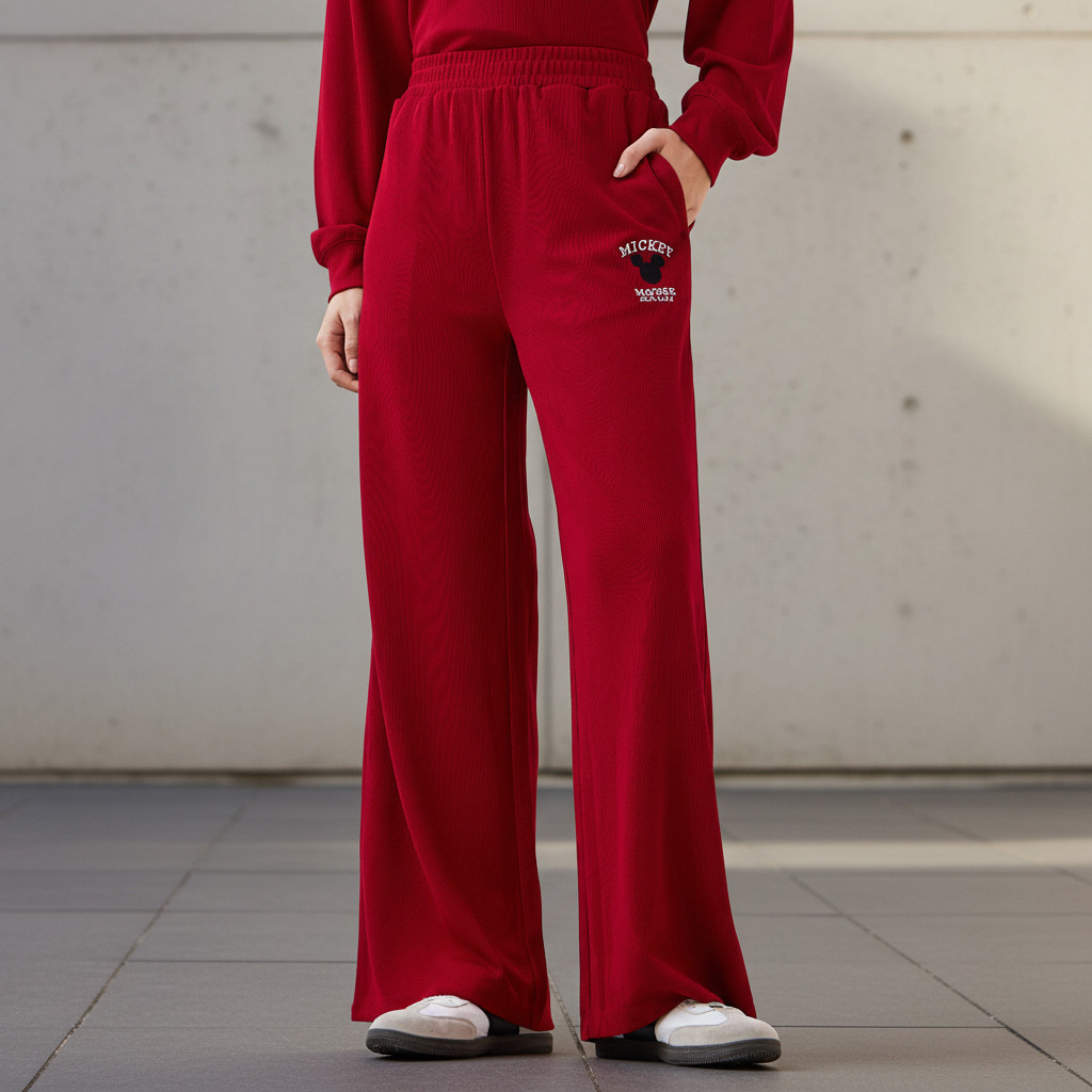 بنطلون رياضي بخصر مريح وجيوب-women-clothing-bottoms-joggers-image-1