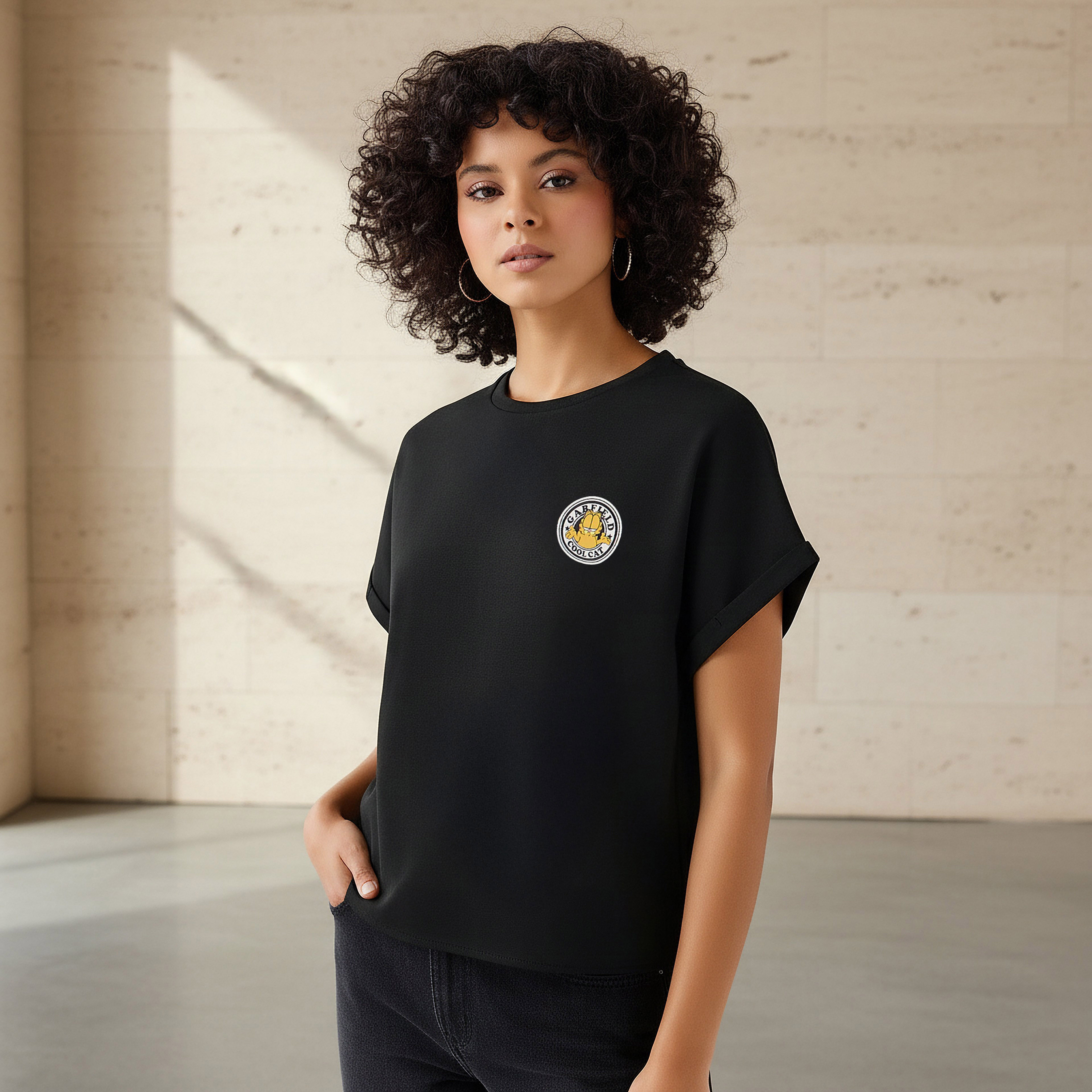 Garfield T-shirt -women-clothing-tshirts-image-1