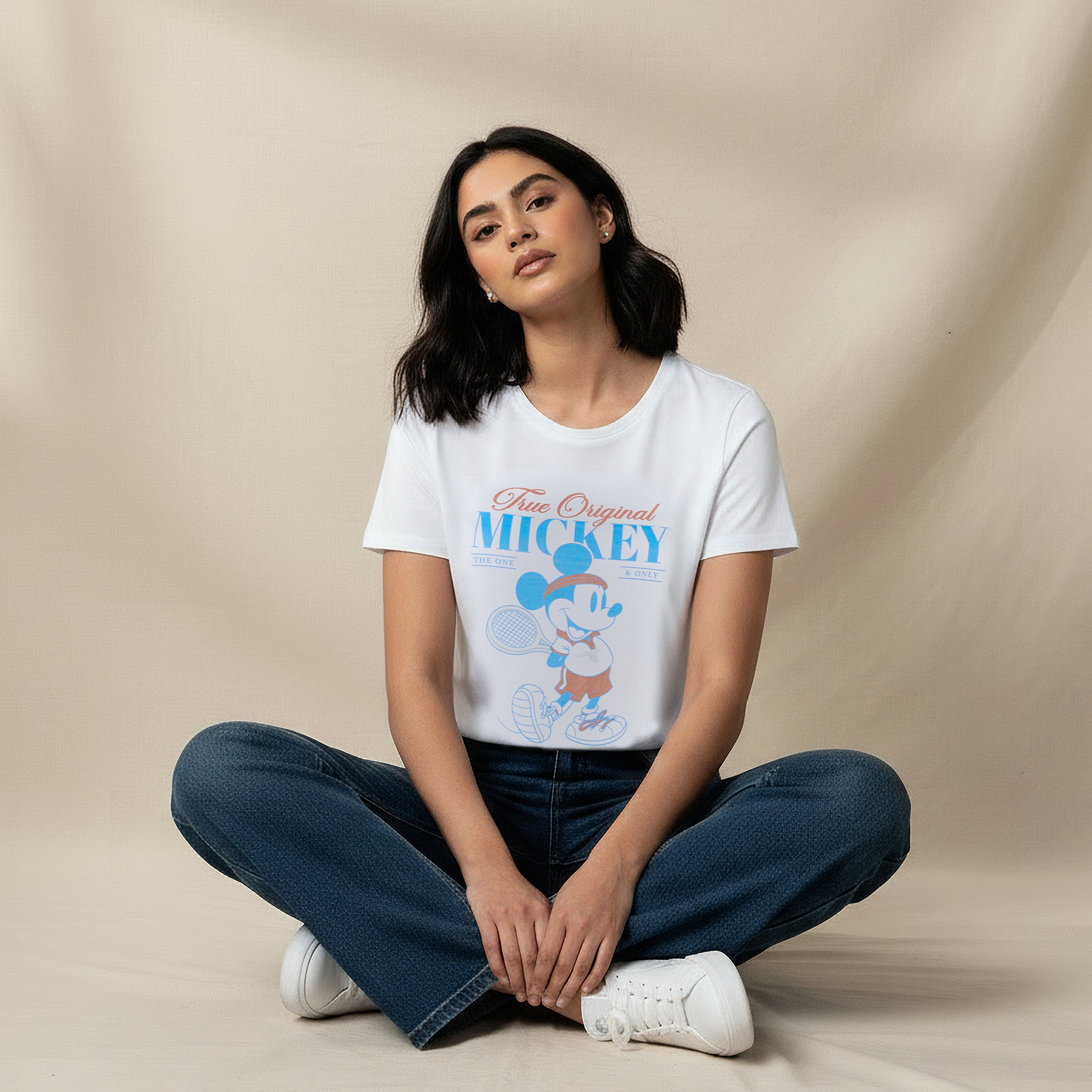 Mickey Mouse Cotton T-shirt-women-clothing-tshirts-image-5