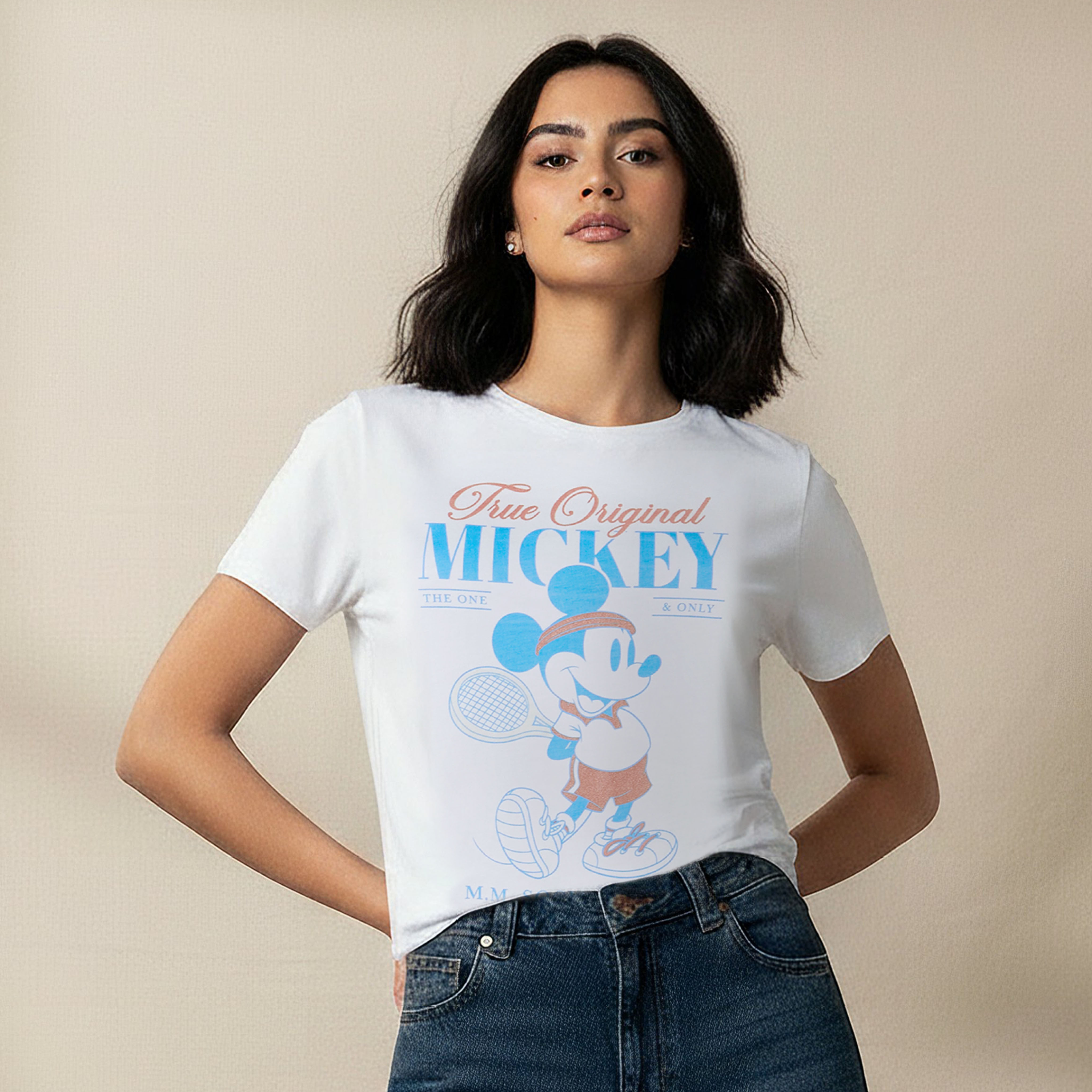 Mickey Mouse Cotton T-shirt-women-clothing-tshirts-image-6
