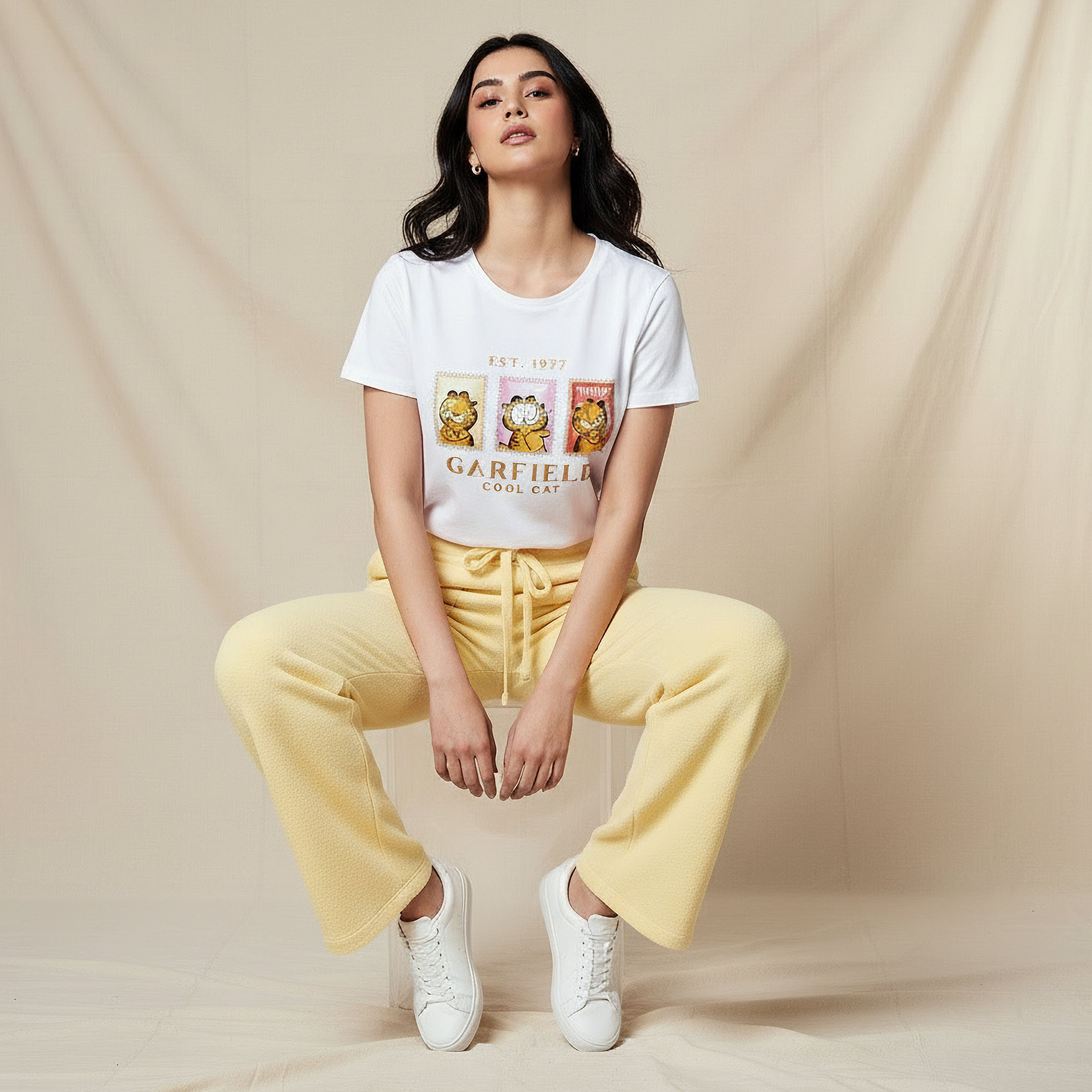 Garfield Cotton T-shirt-women-clothing-tshirts-image-5