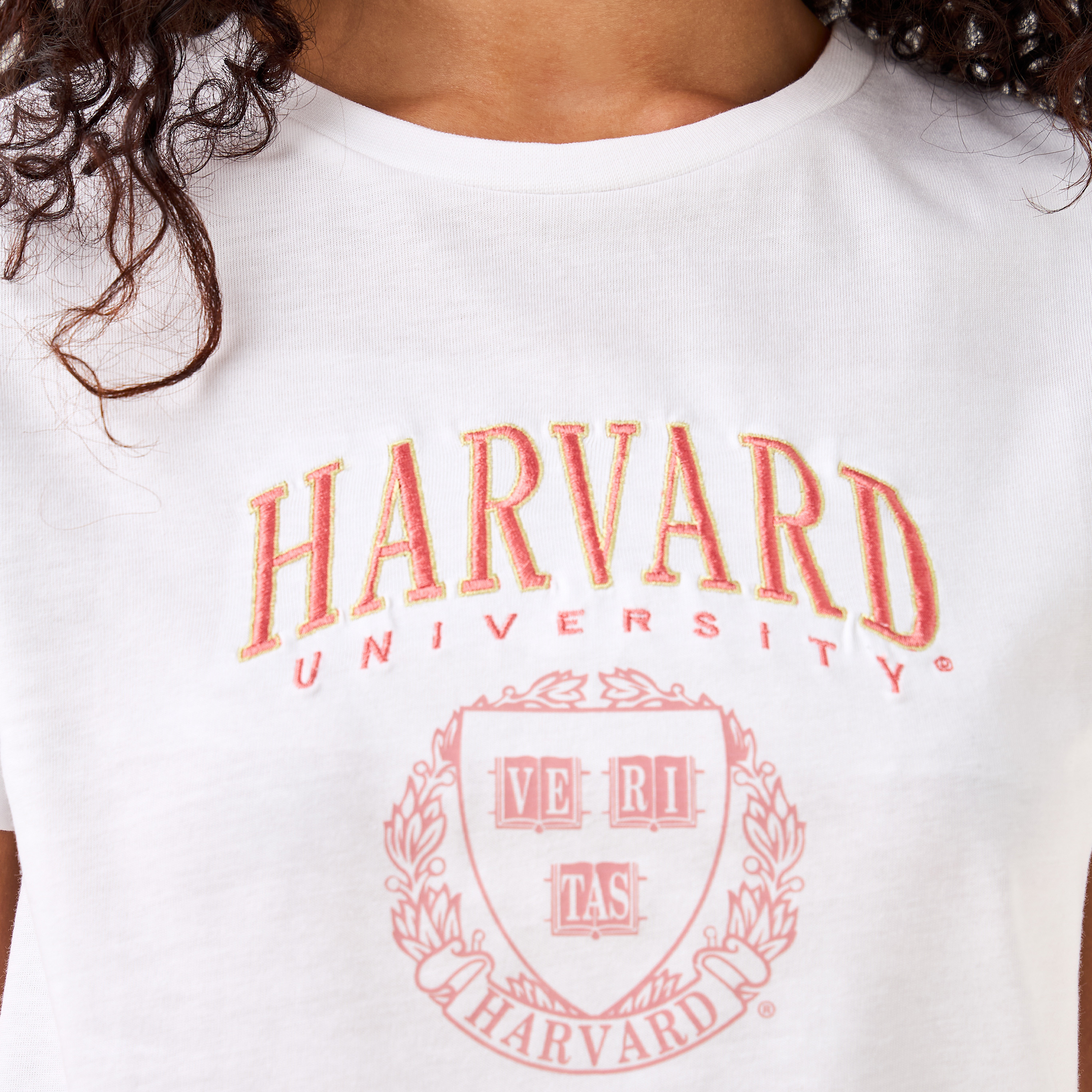 Harvard University Cotton T-shirt-women-clothing-tshirts-image-5