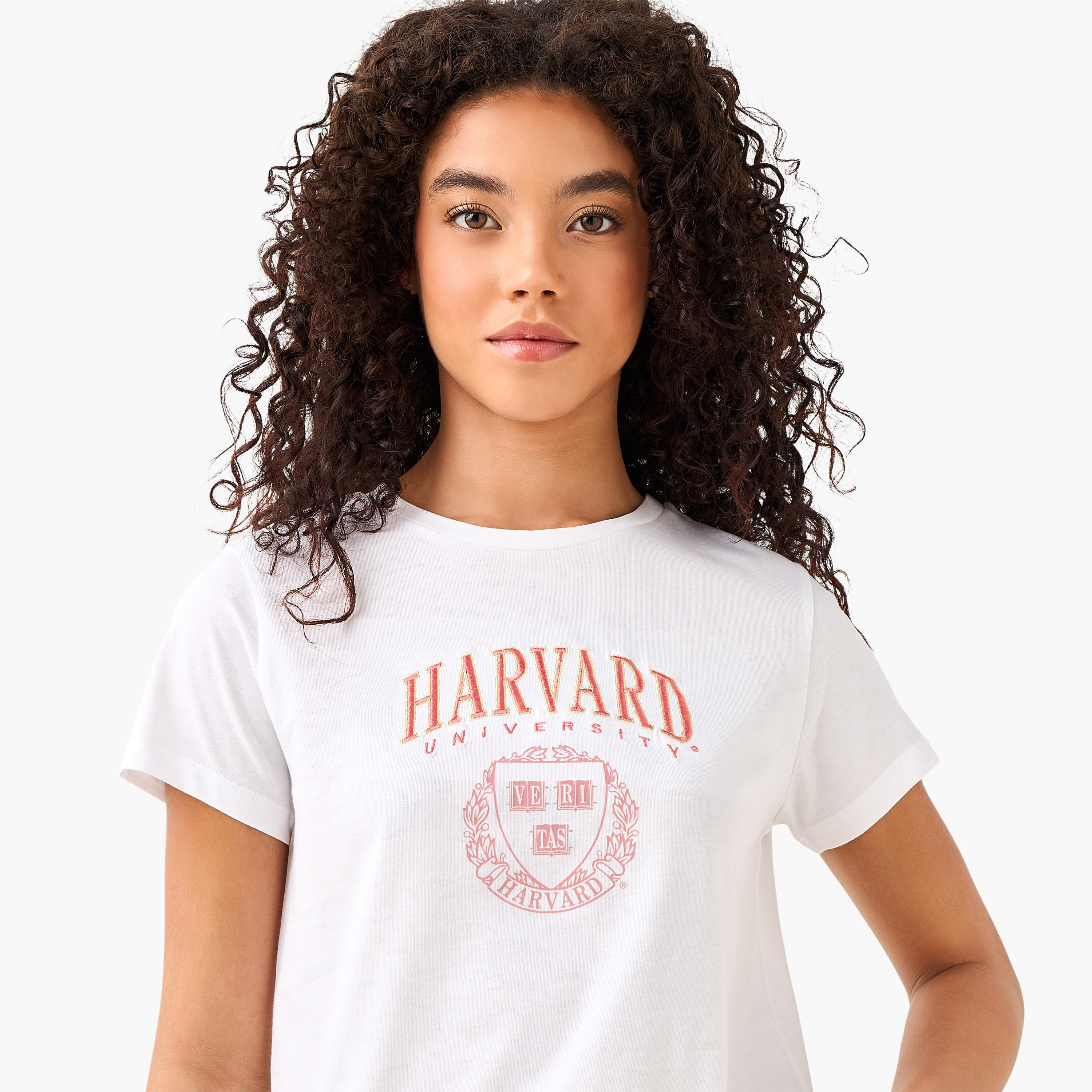 Harvard University Cotton T-shirt-women-clothing-tshirts-image-6