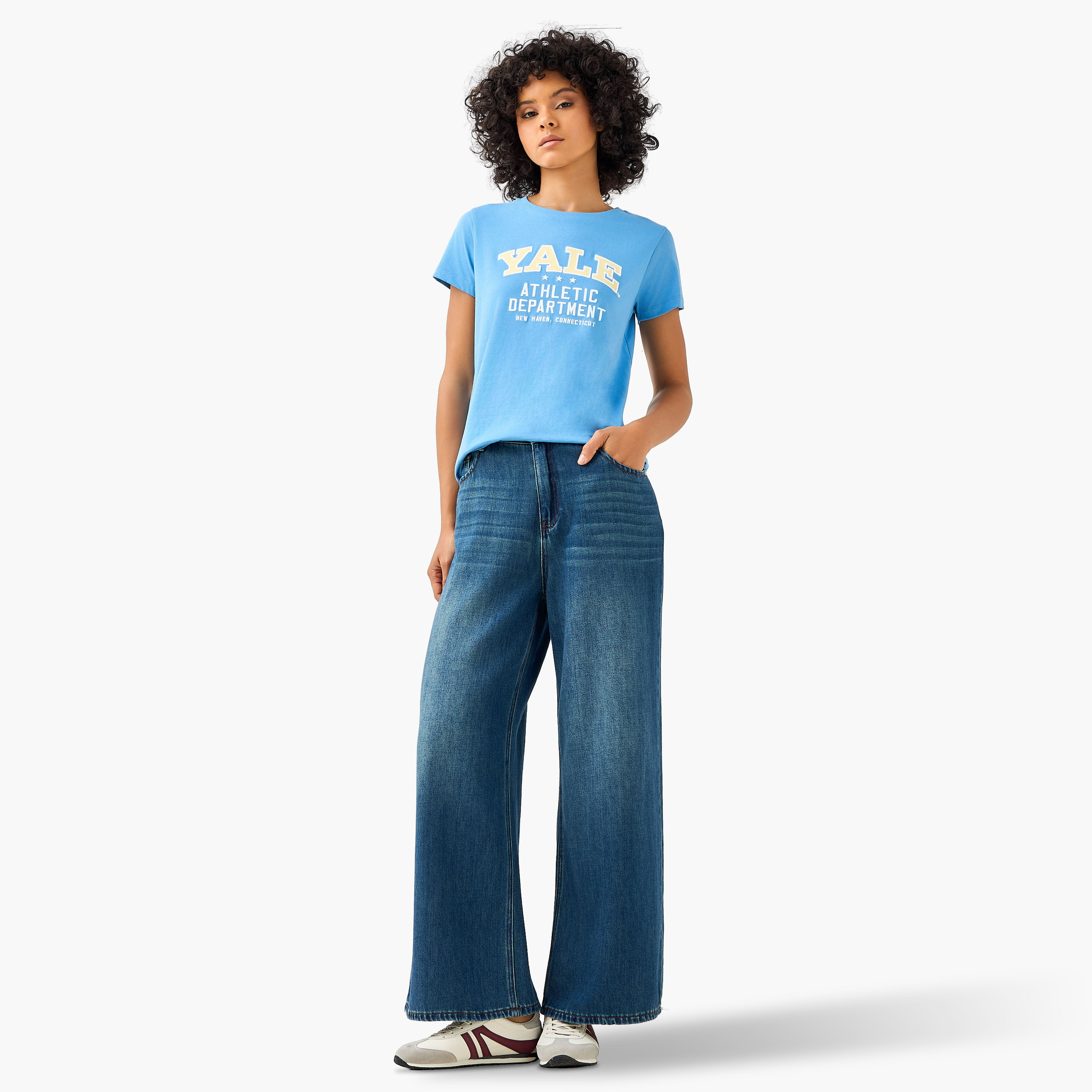 Yale University Cotton T-shirt-women-clothing-tshirts-image-2