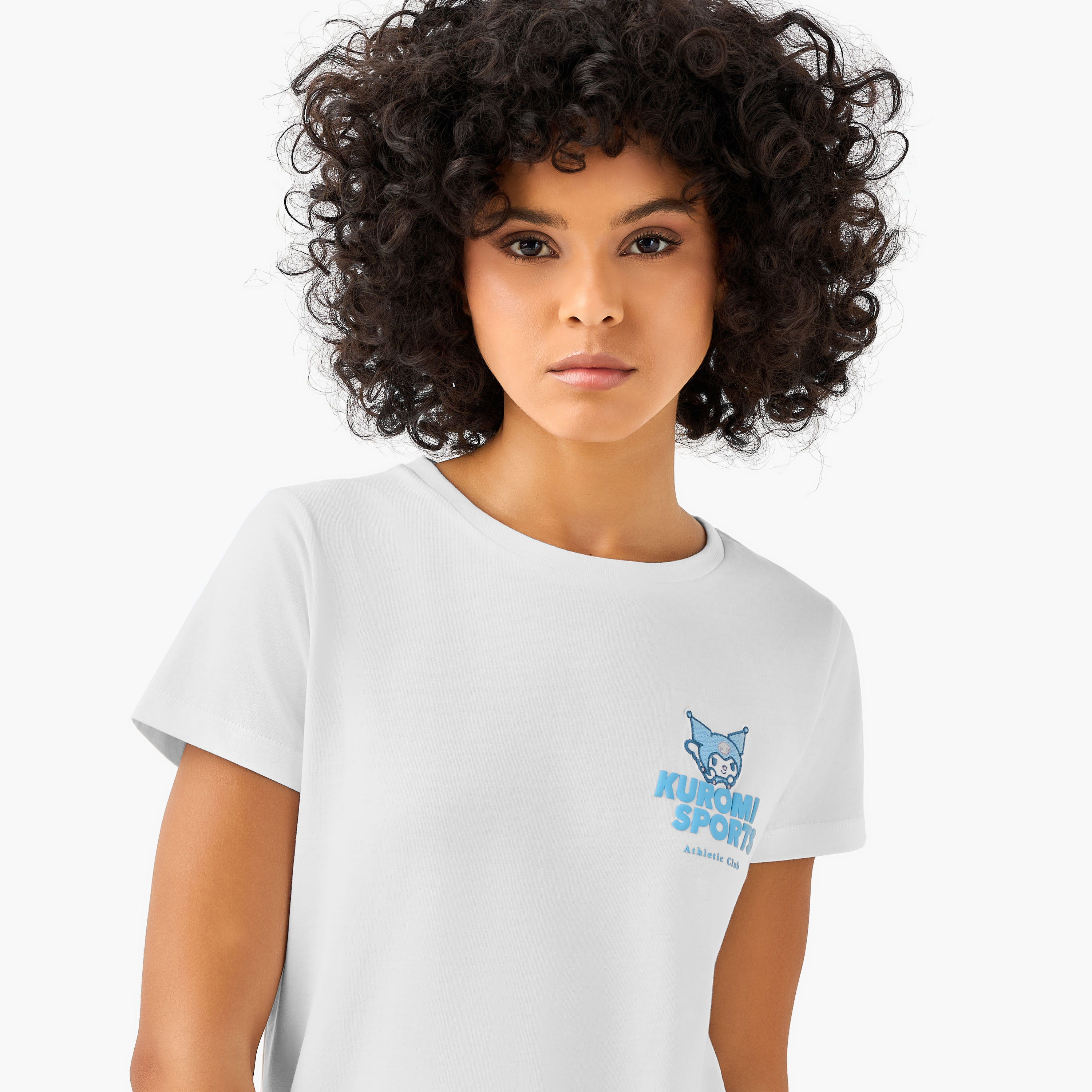 تيشيرت قطن بطبعة الأنمي كورومي-women-clothing-tshirts-image-5