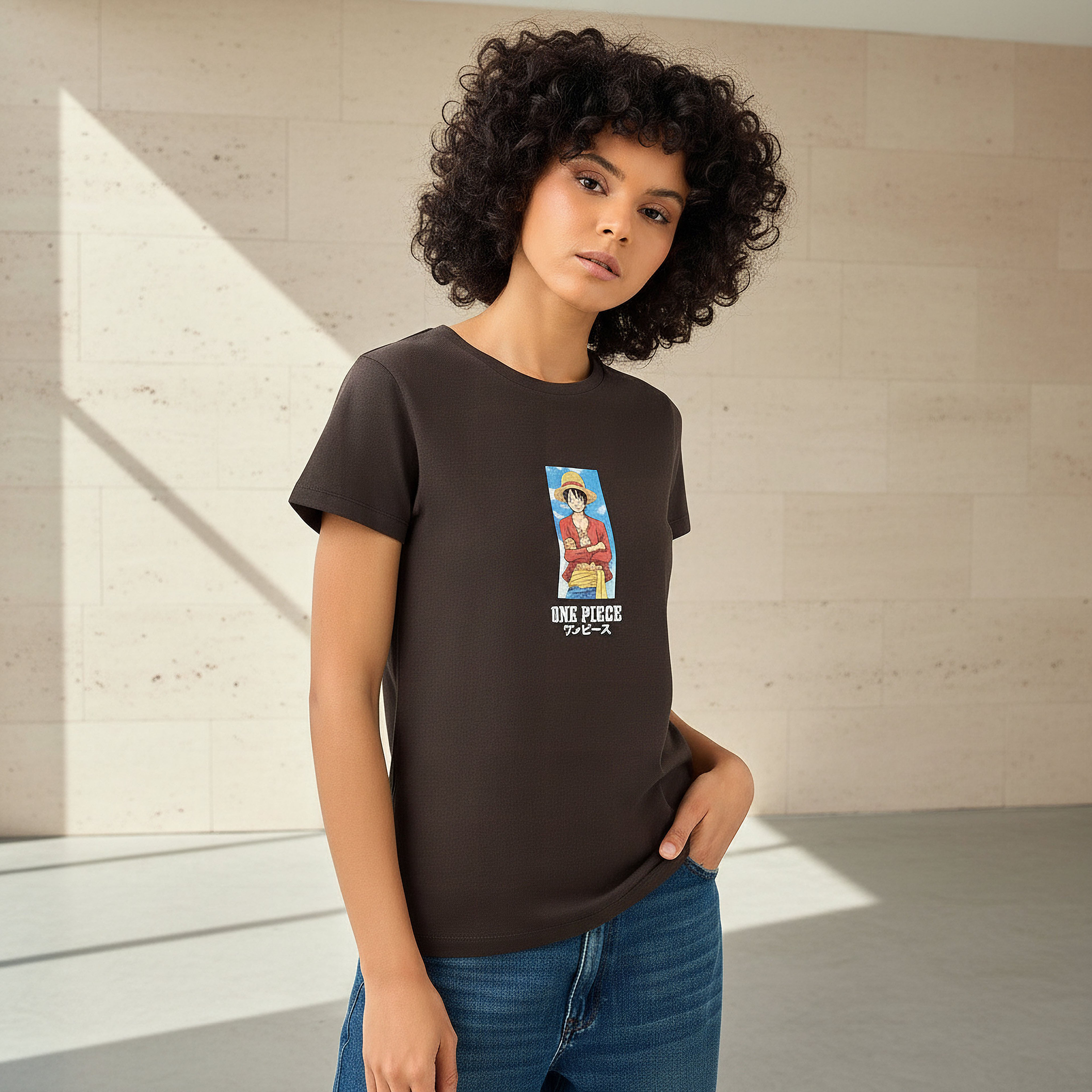 One Piece Anime Regular Fit Cotton T-shirt-women-clothing-tshirts-image-1