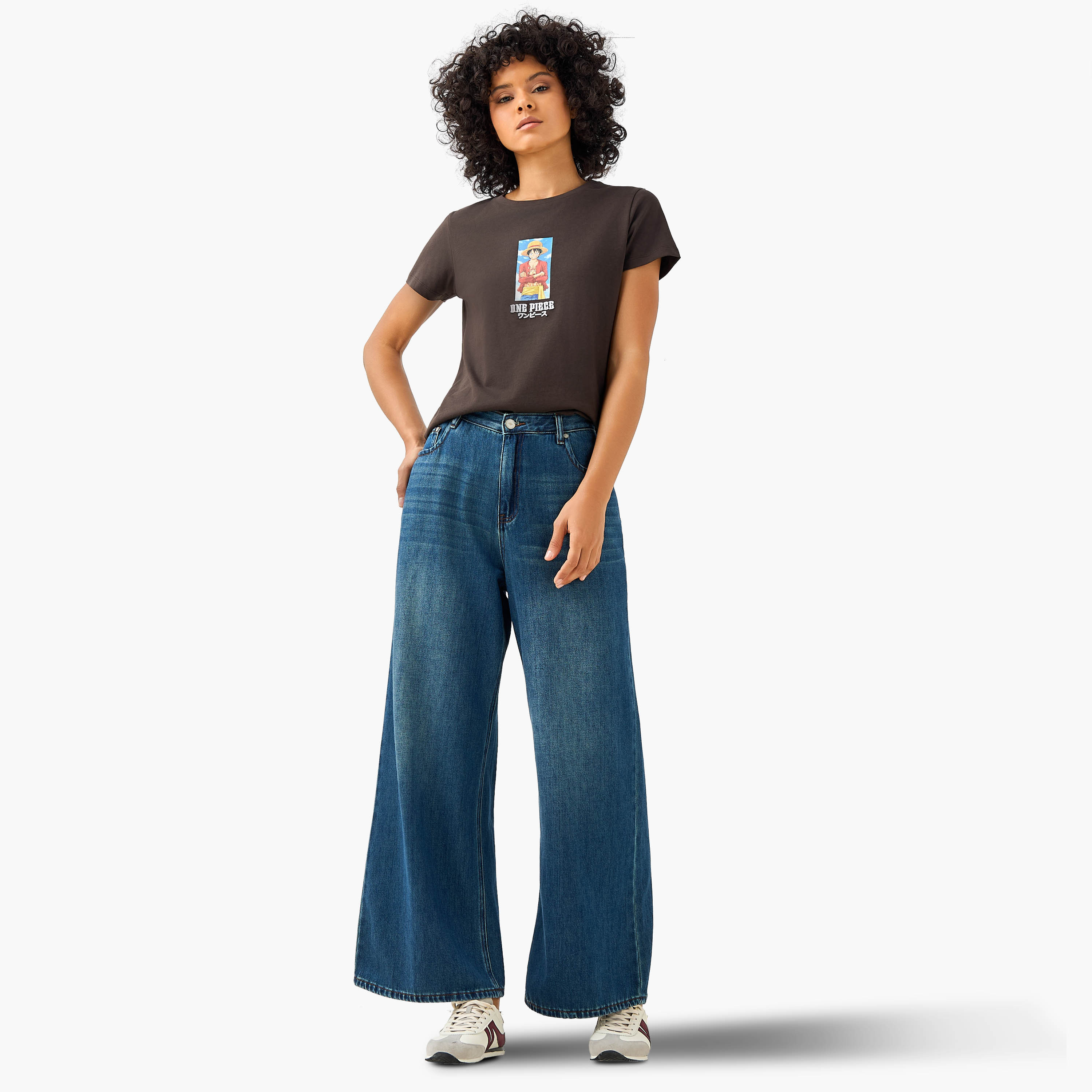One Piece Anime Regular Fit Cotton T-shirt-women-clothing-tshirts-image-2