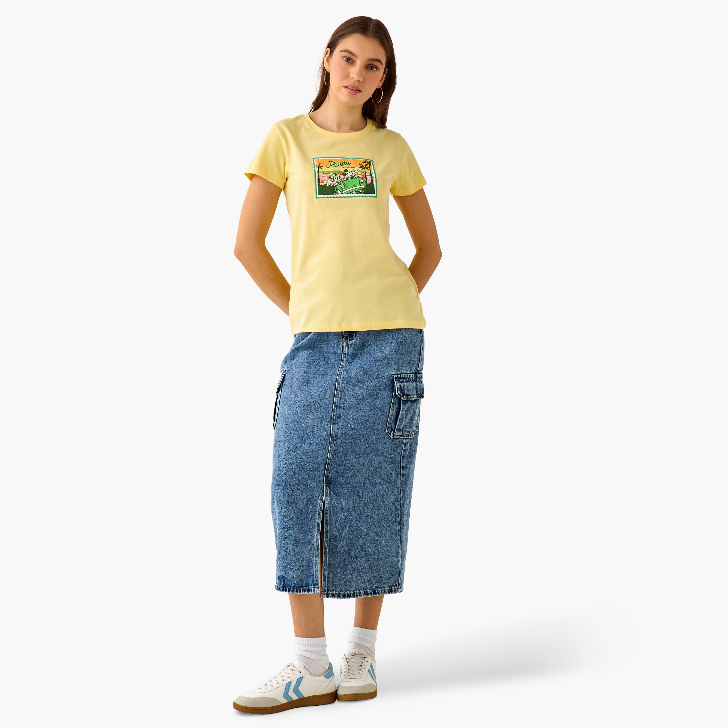 Minnie Mouse Cotton T-shirt-women-clothing-tshirts-image-3