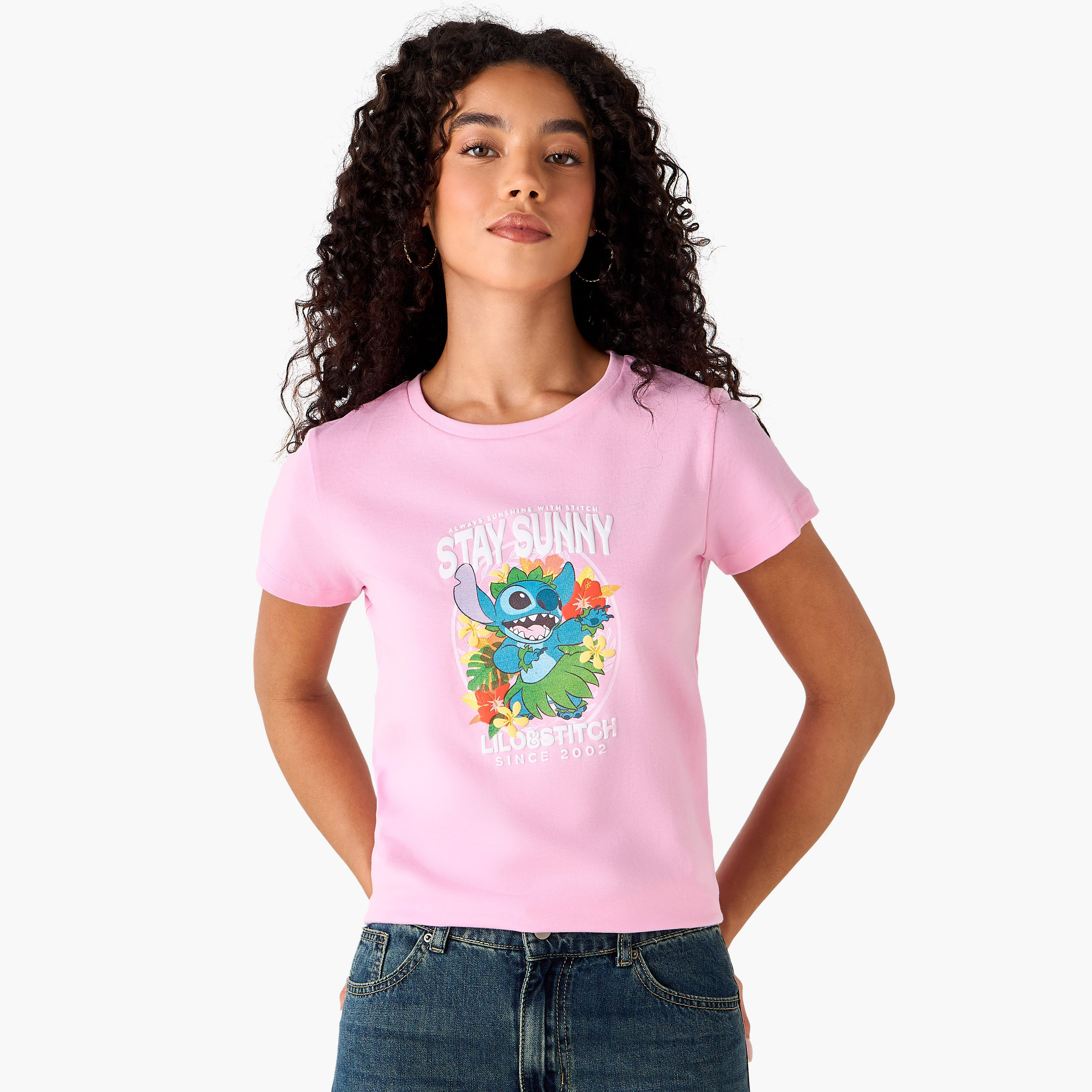 Lilo and Stitch Cotton T-shirt-women-clothing-tshirts-image-2