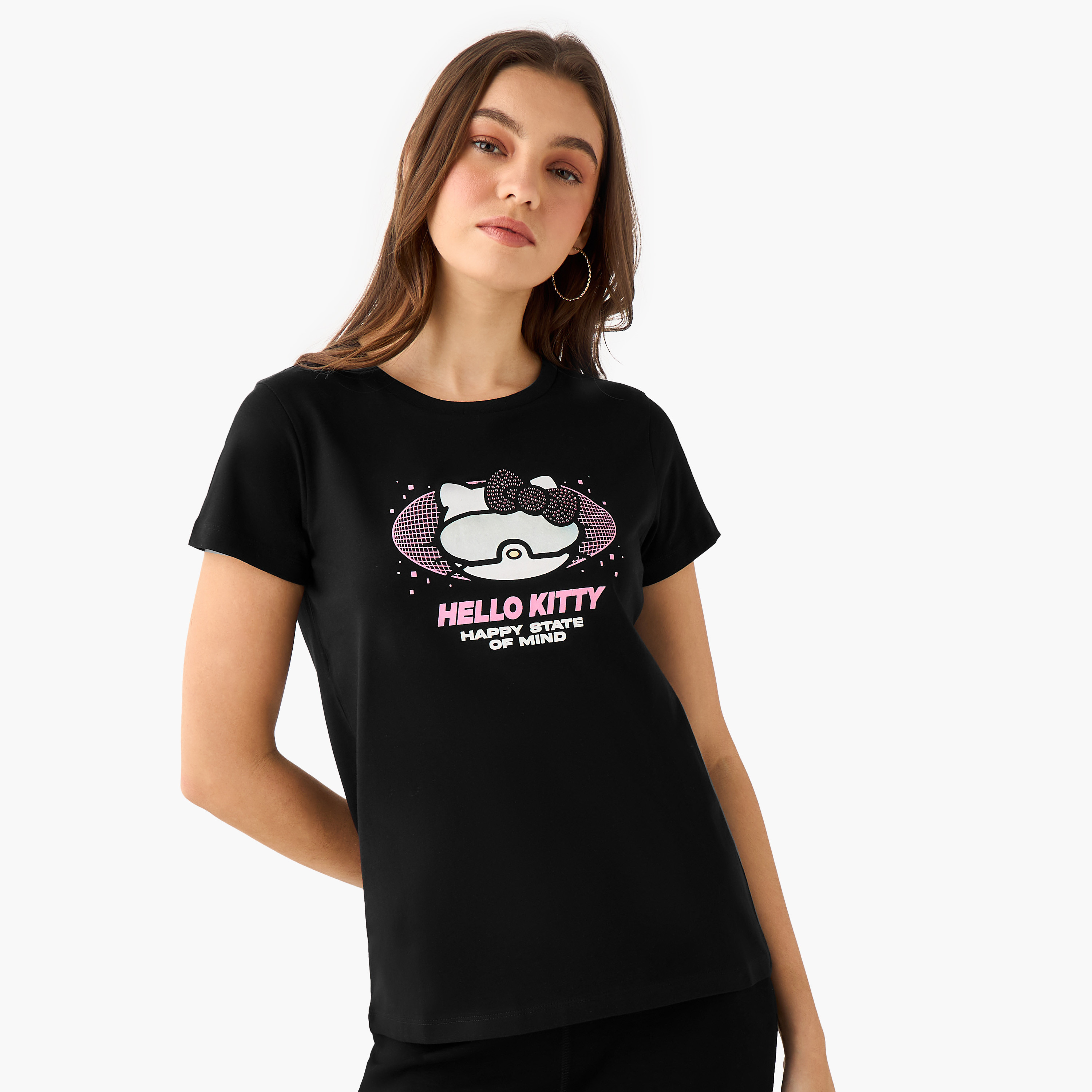 Hello Kitty Cotton T-shirt-women-clothing-tshirts-image-2