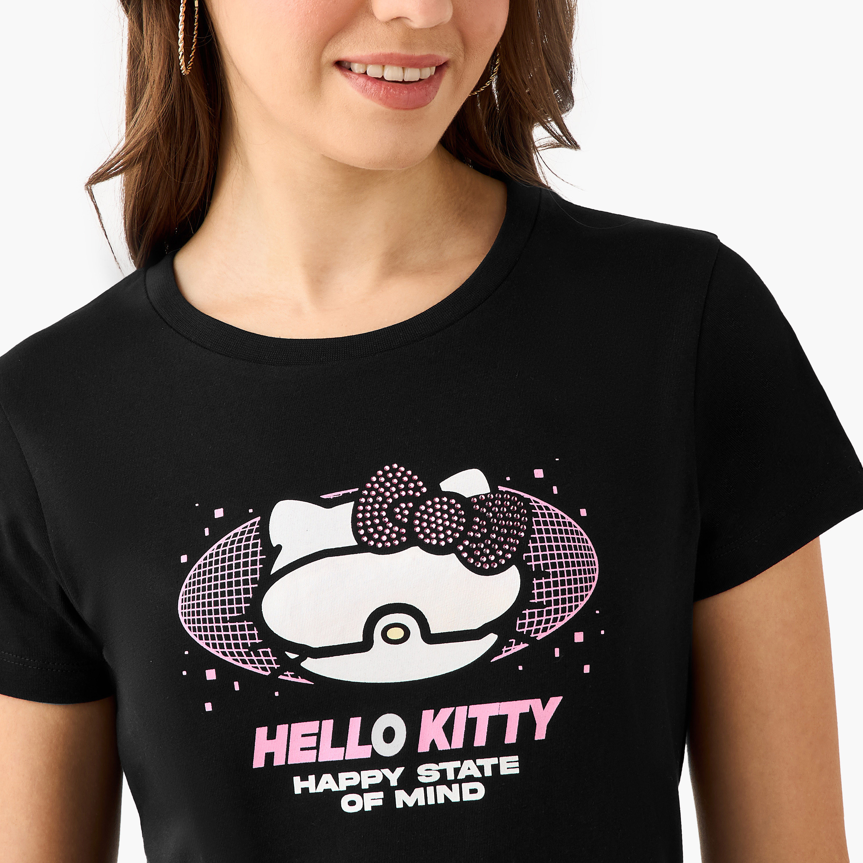 Hello Kitty Cotton T-shirt-women-clothing-tshirts-image-4