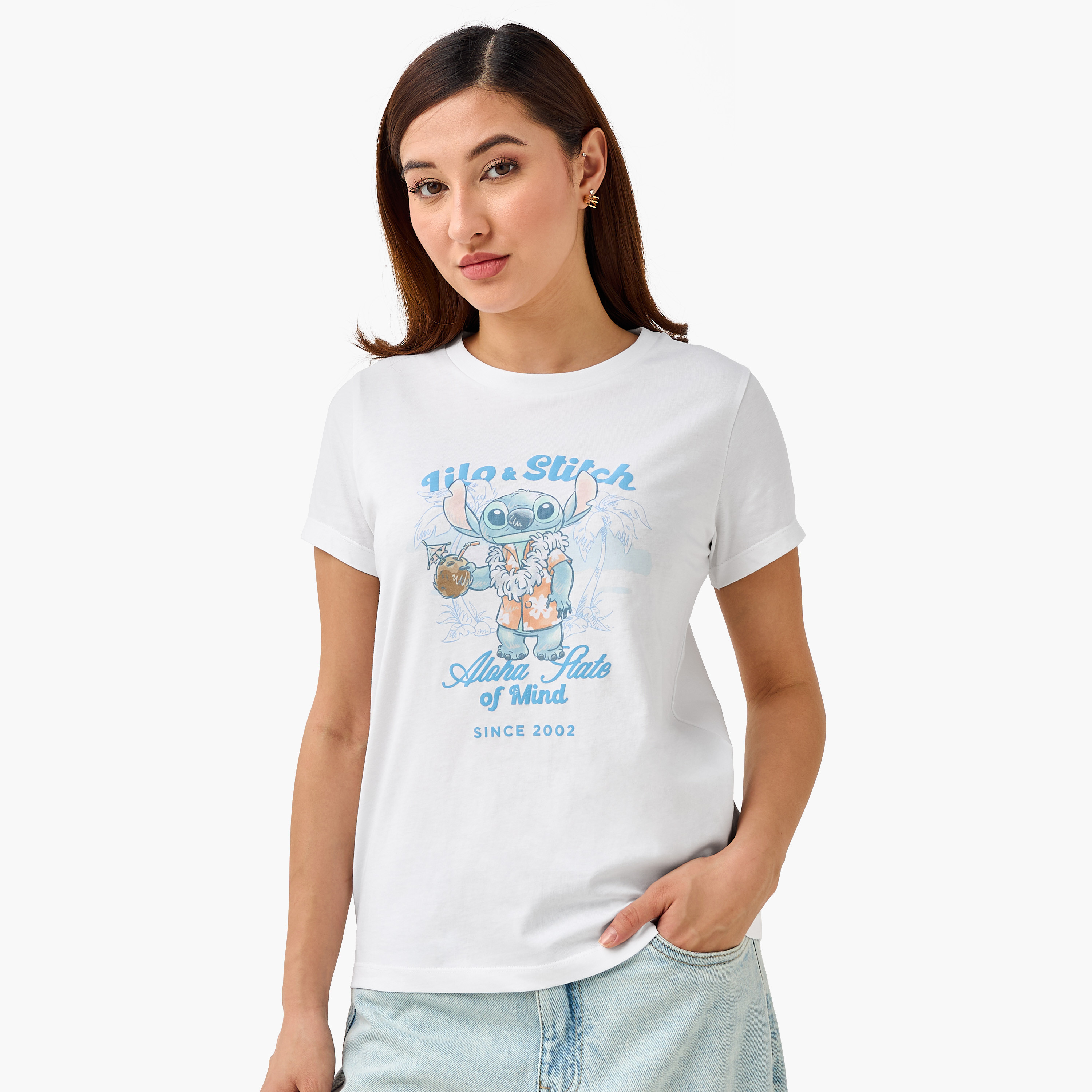 Lilo and Stitch Cotton T-shirt-women-clothing-tshirts-image-2