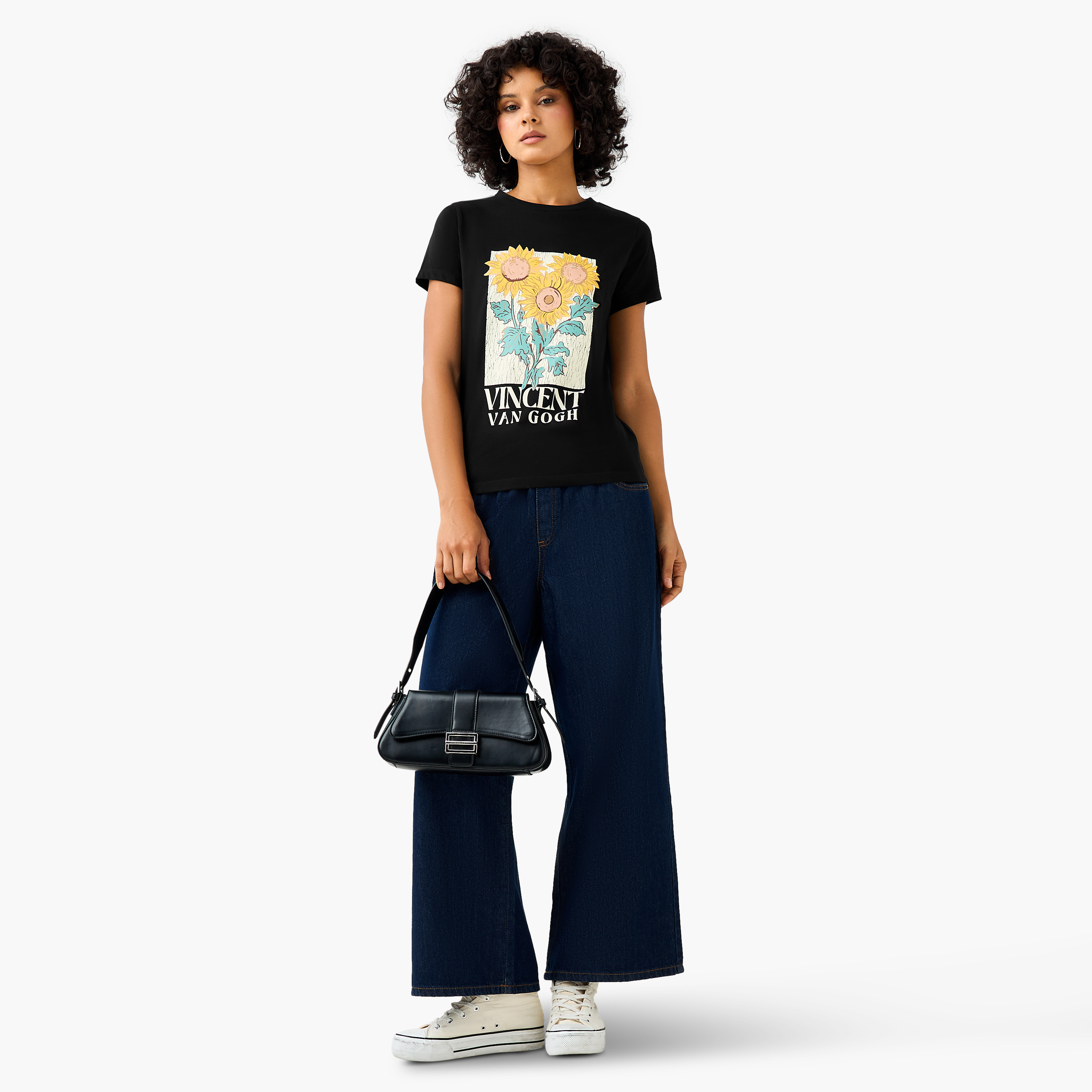Vincent Van Gogh Cotton T-shirt-women-clothing-tshirts-image-2