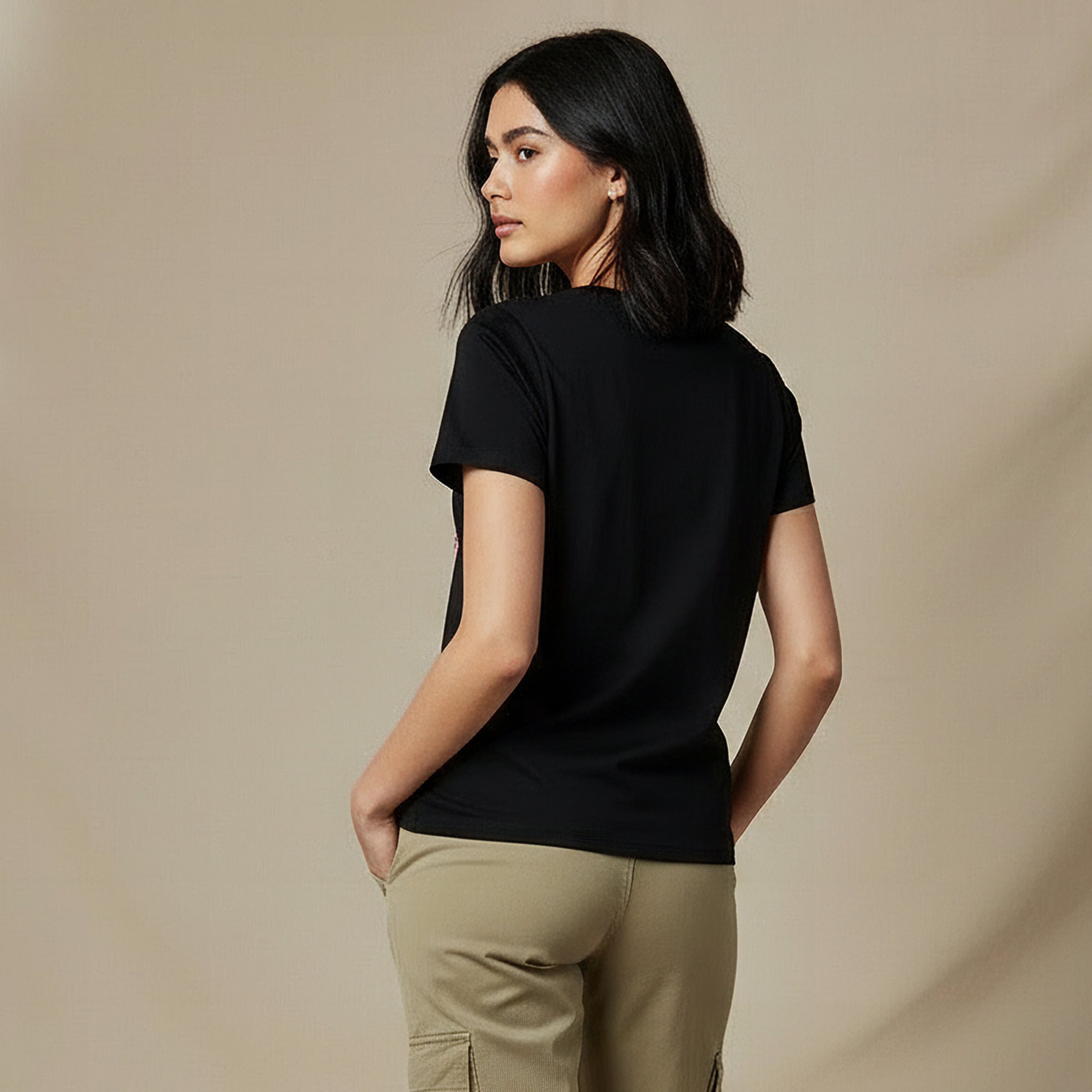 تيشيرت قطن بطبعة جامعة كامبريدج-women-clothing-tshirts-image-4