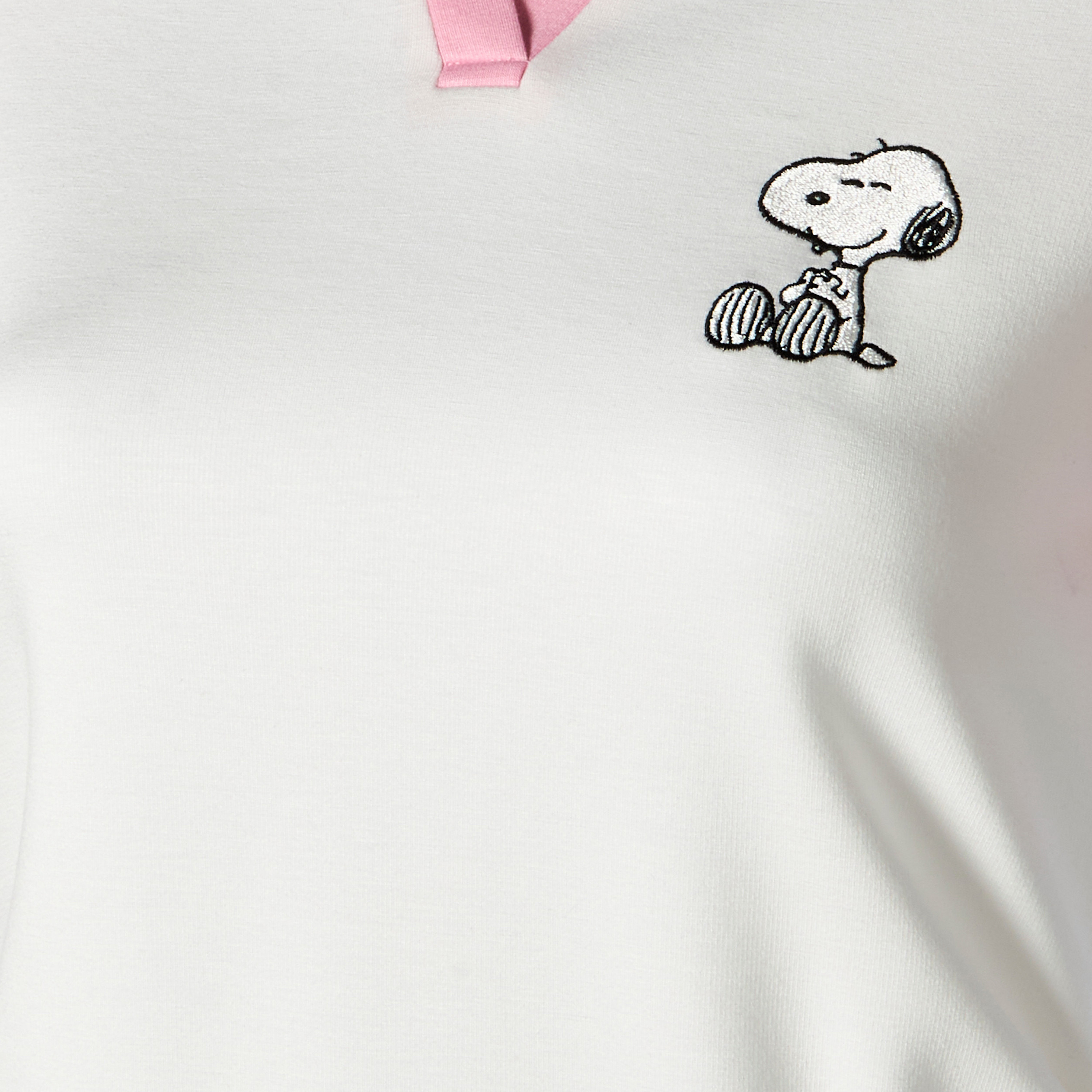T-shirt with Snoopy Embroidery-women-clothing-tshirts-image-2