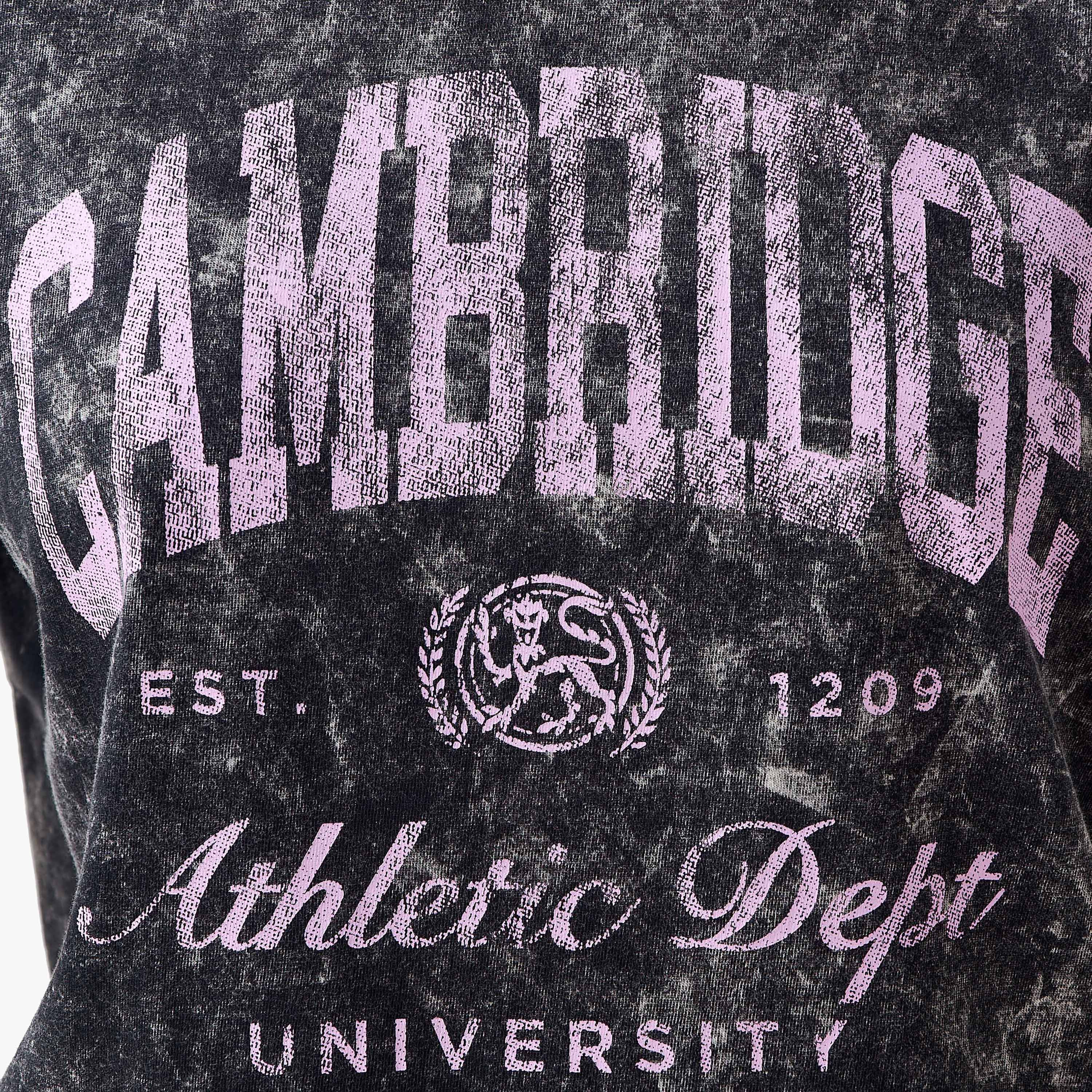 Oversized Cotton T-shirt with Cambridge University Print-women-clothing-tshirts-image-6