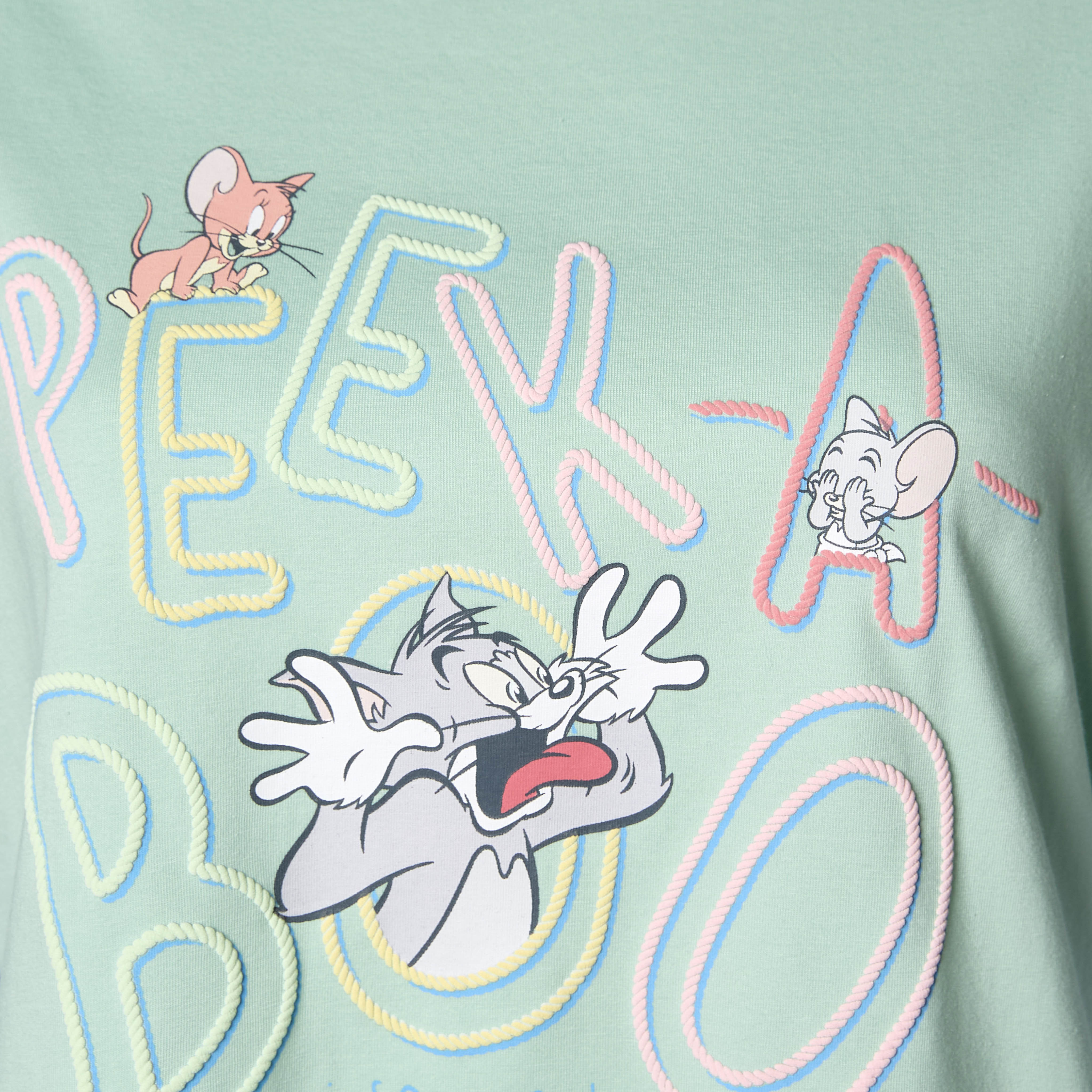 T-shirt with Tom and Jerry Print-women-clothing-tshirts-image-2