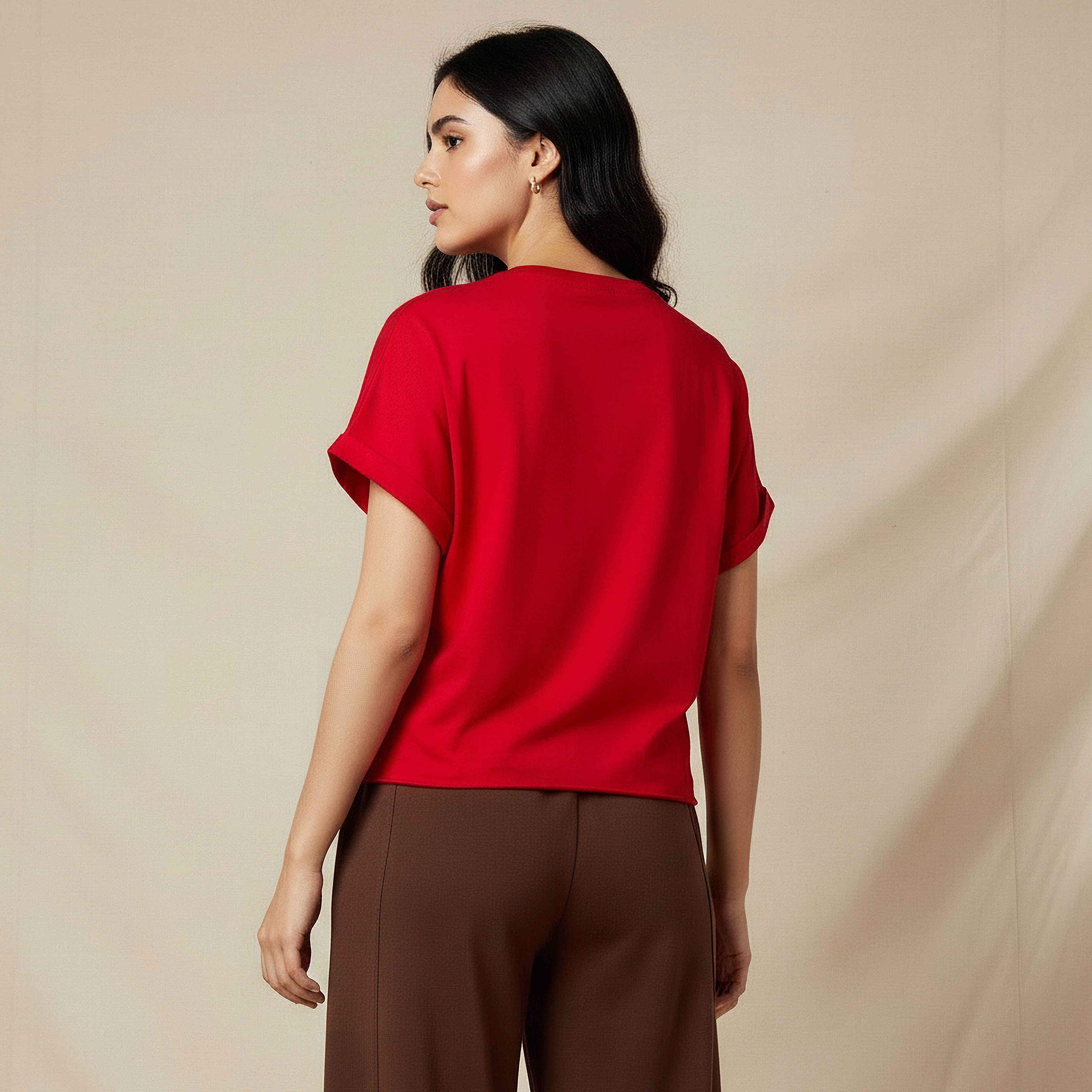 T-shirt with Chip 'n' Dale Embroidery-women-clothing-tshirts-image-4