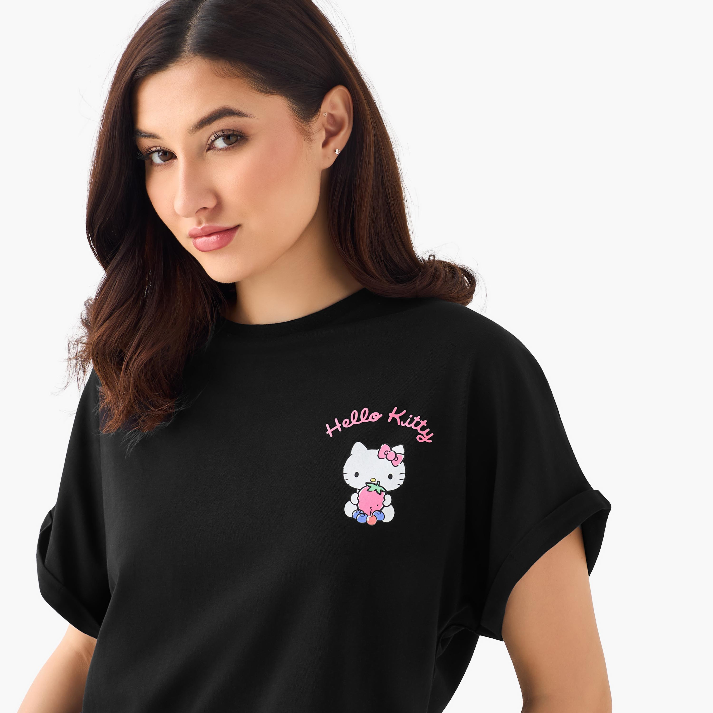 T-shirt with Hello Kitty Print-women-clothing-tshirts-image-6