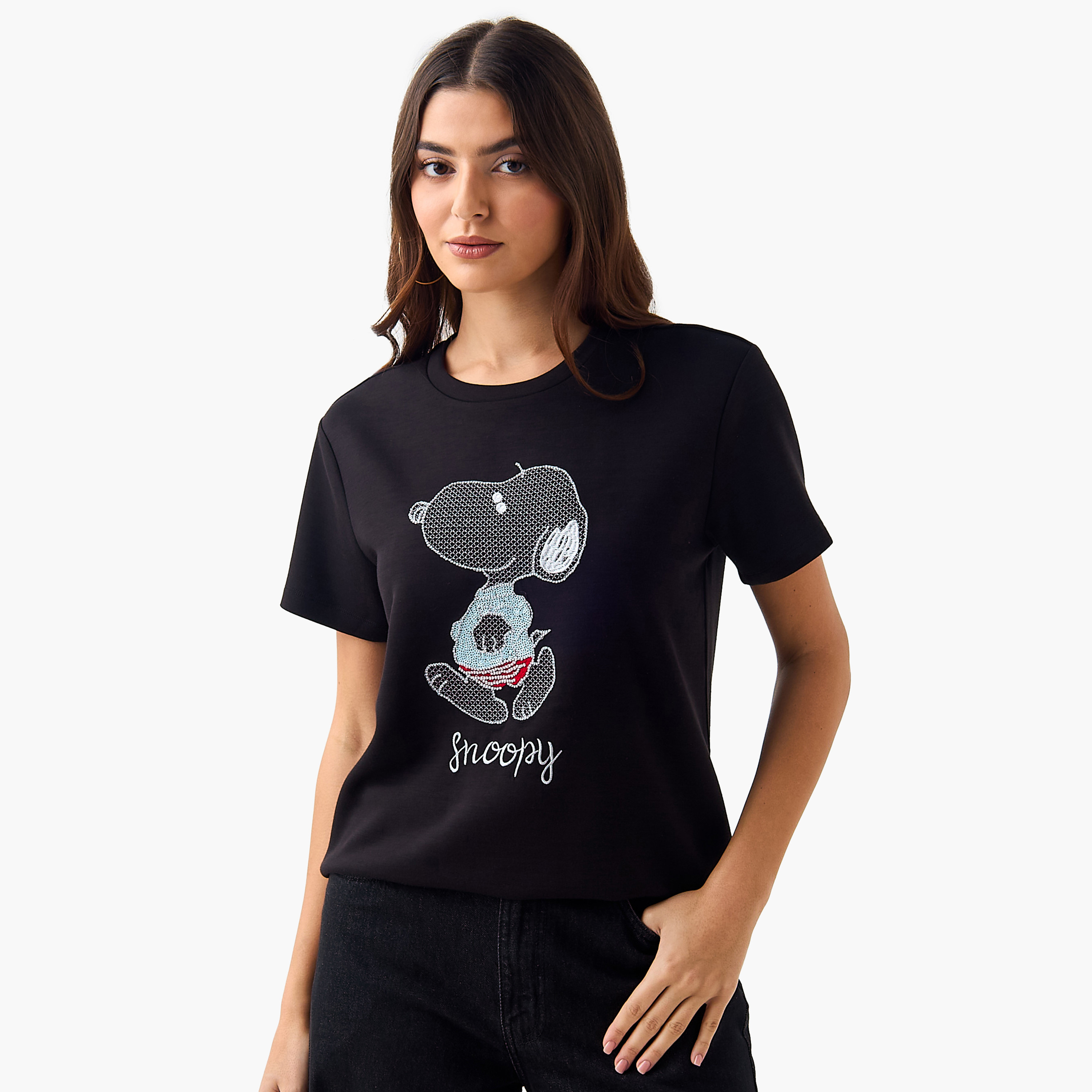 Snoopy T-shirt-women-clothing-tshirts-image-2