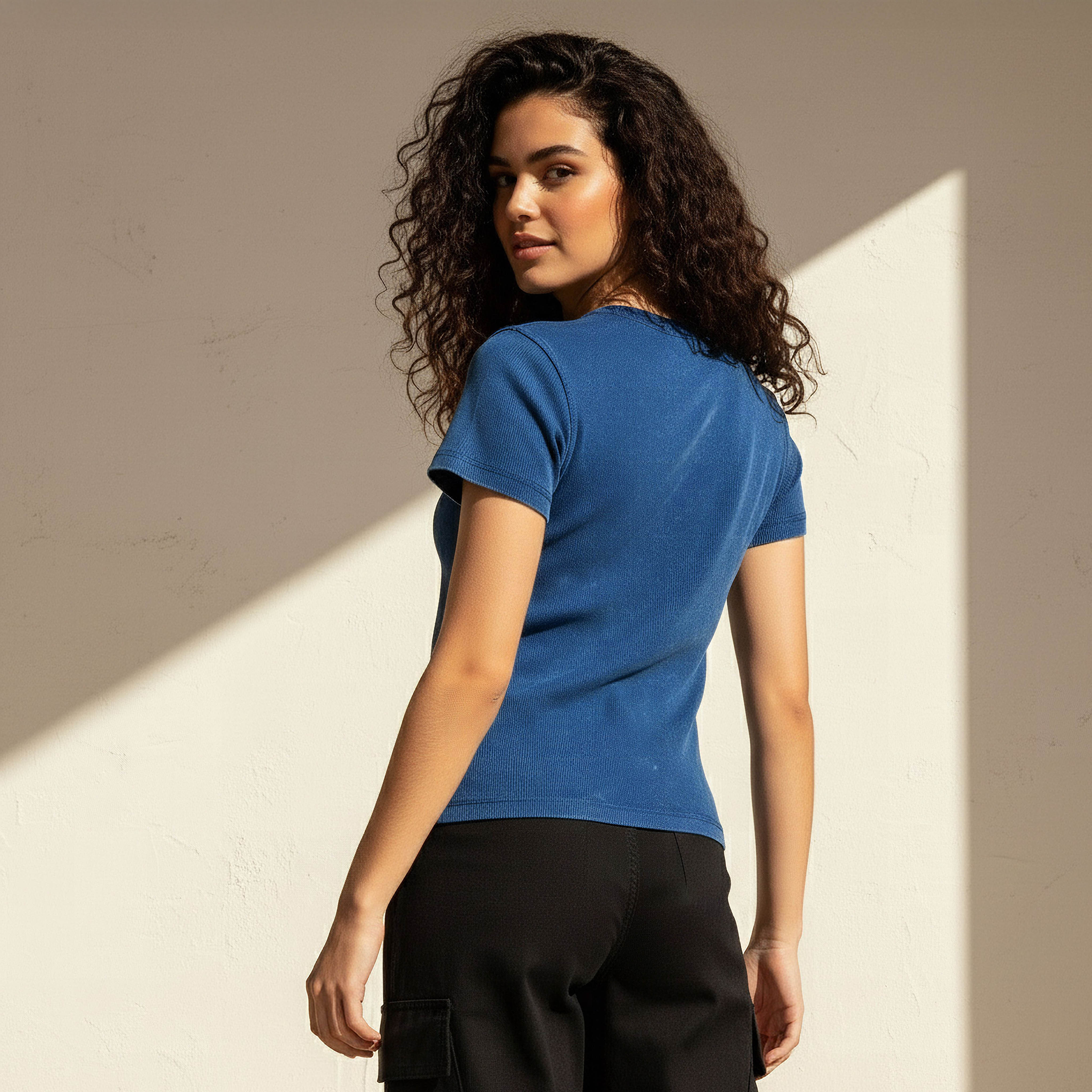 Cotton T-shirt with Nirvana Print-women-clothing-tshirts-image-4