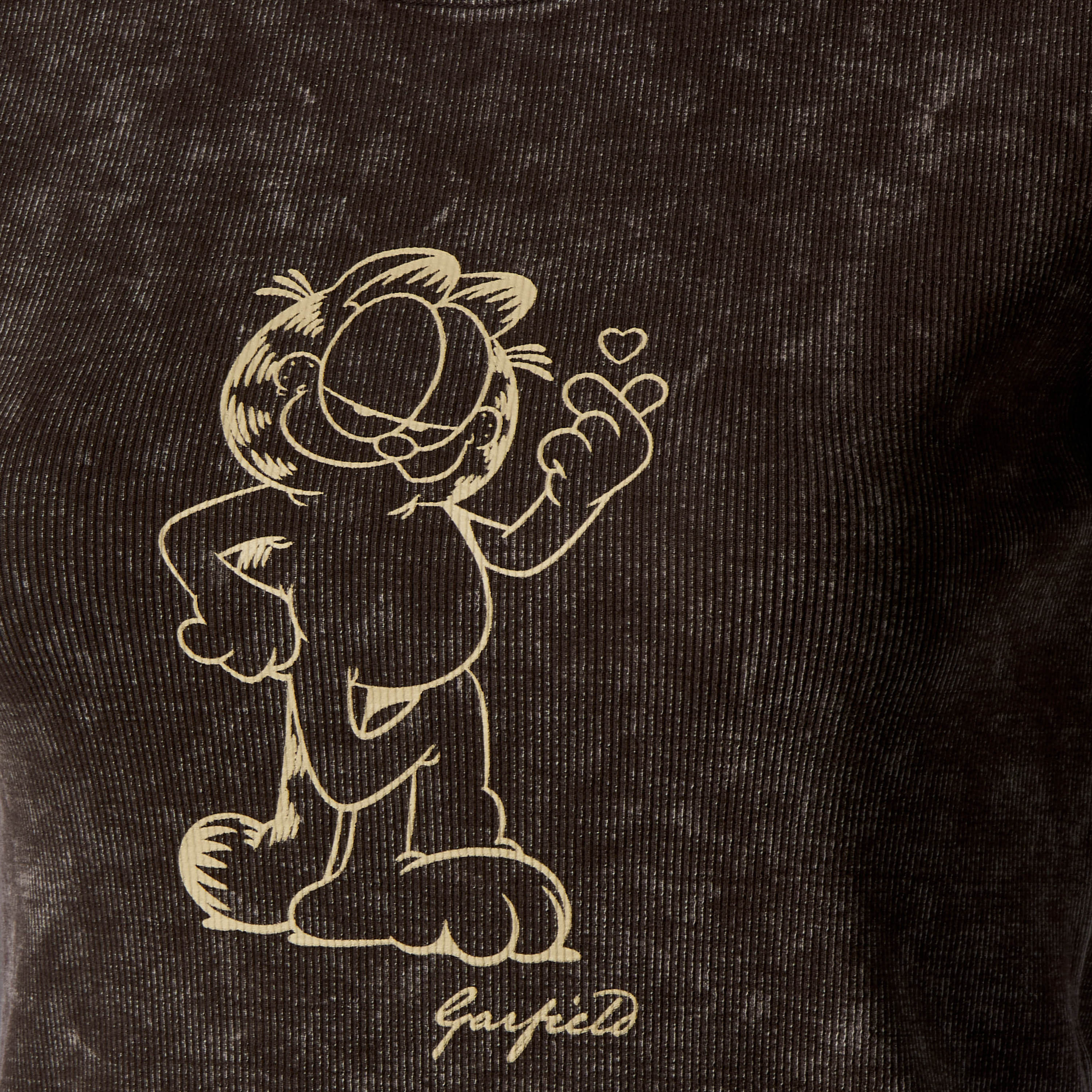 Cotton T-shirt with Garfield Print-women-clothing-tshirts-image-2
