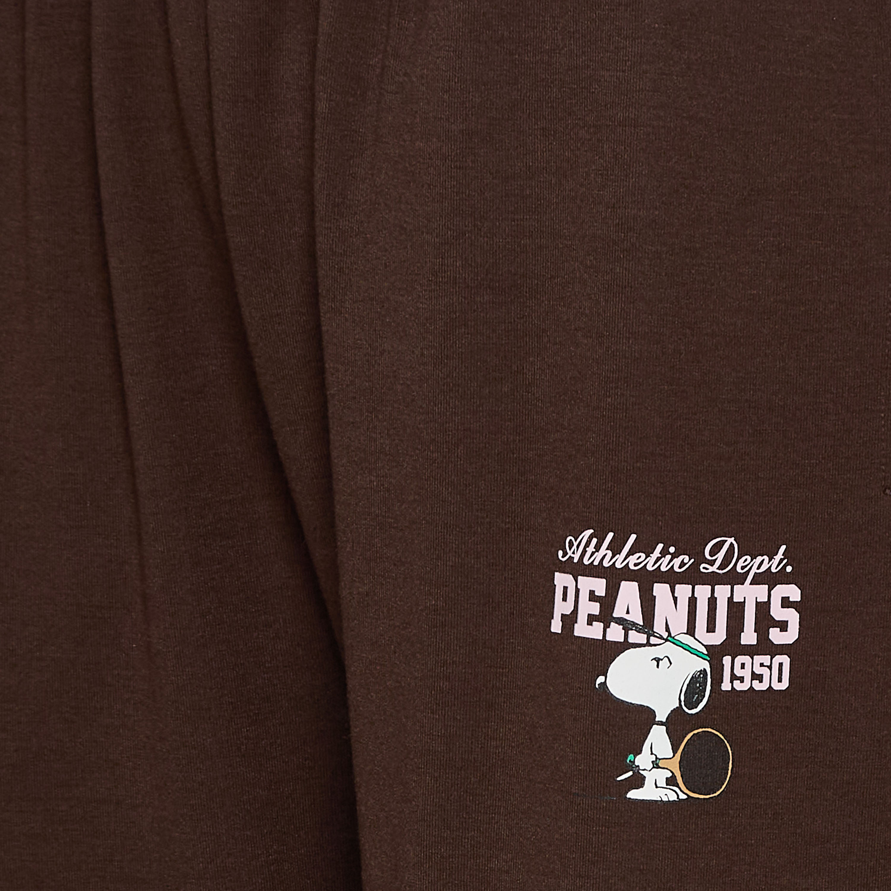 Mid-Rise Joggers with Peanuts Print-women-clothing-bottoms-joggers-image-2