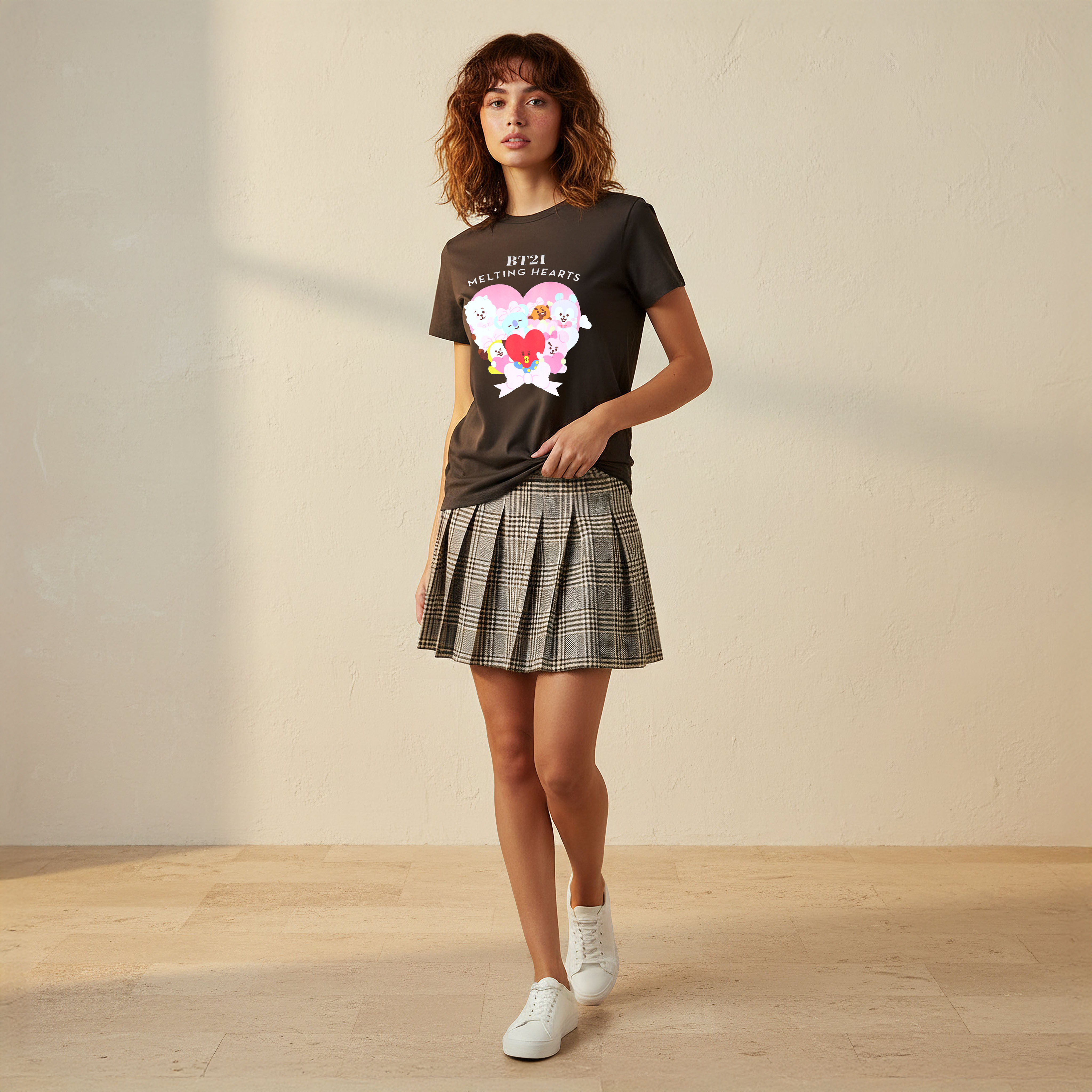 T-shirt with BT21 Print-women-clothing-tshirts-image-3