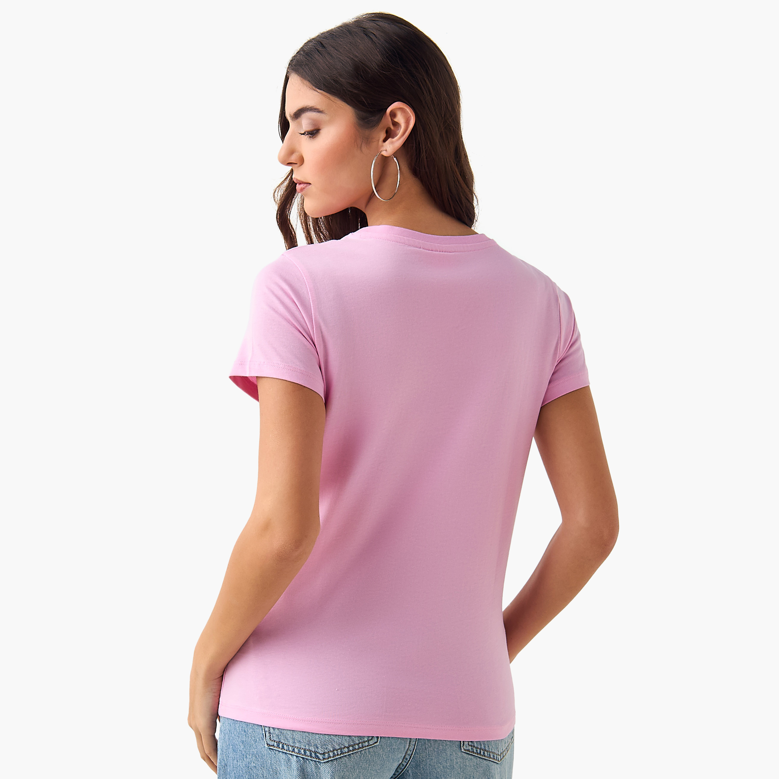 تيشيرت قطن بطبعات باربي-women-clothing-tshirts-image-4