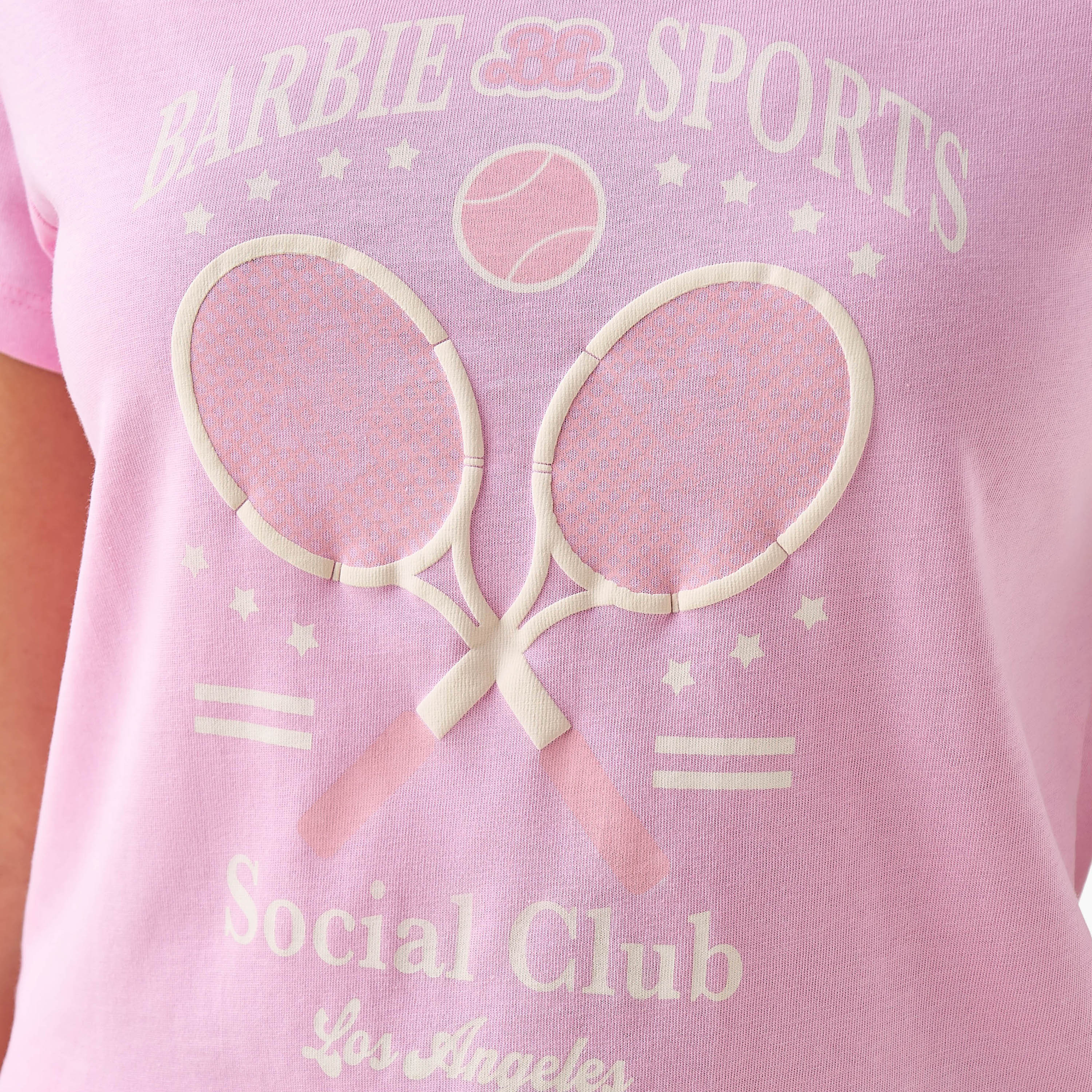 تيشيرت قطن بطبعات باربي-women-clothing-tshirts-image-6