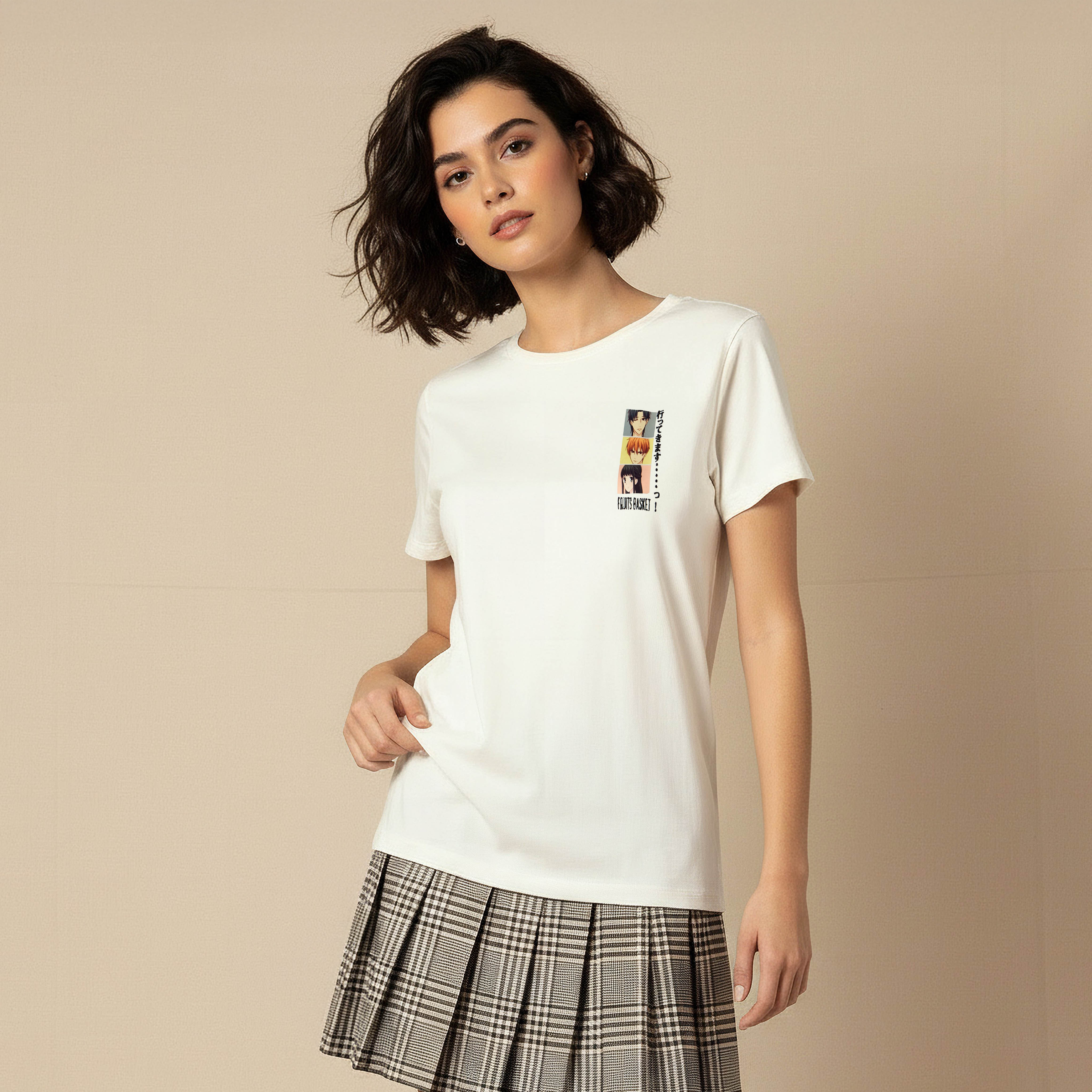 T-shirt with Fruits Basket Print-women-clothing-tshirts-image-1