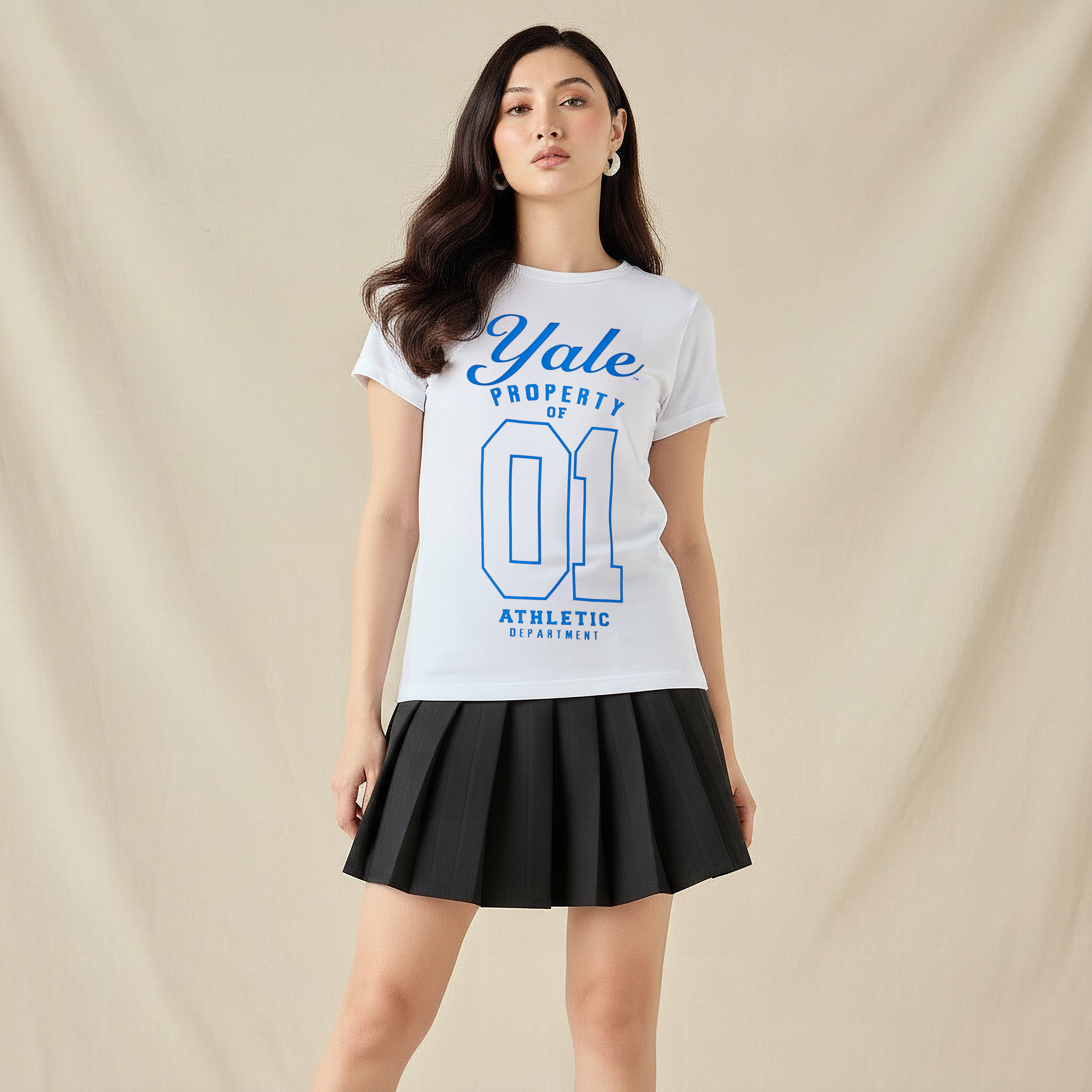 Cotton T-shirt with Yale University Print-PROMO_SP_QA_2FOR49_110625-image-1