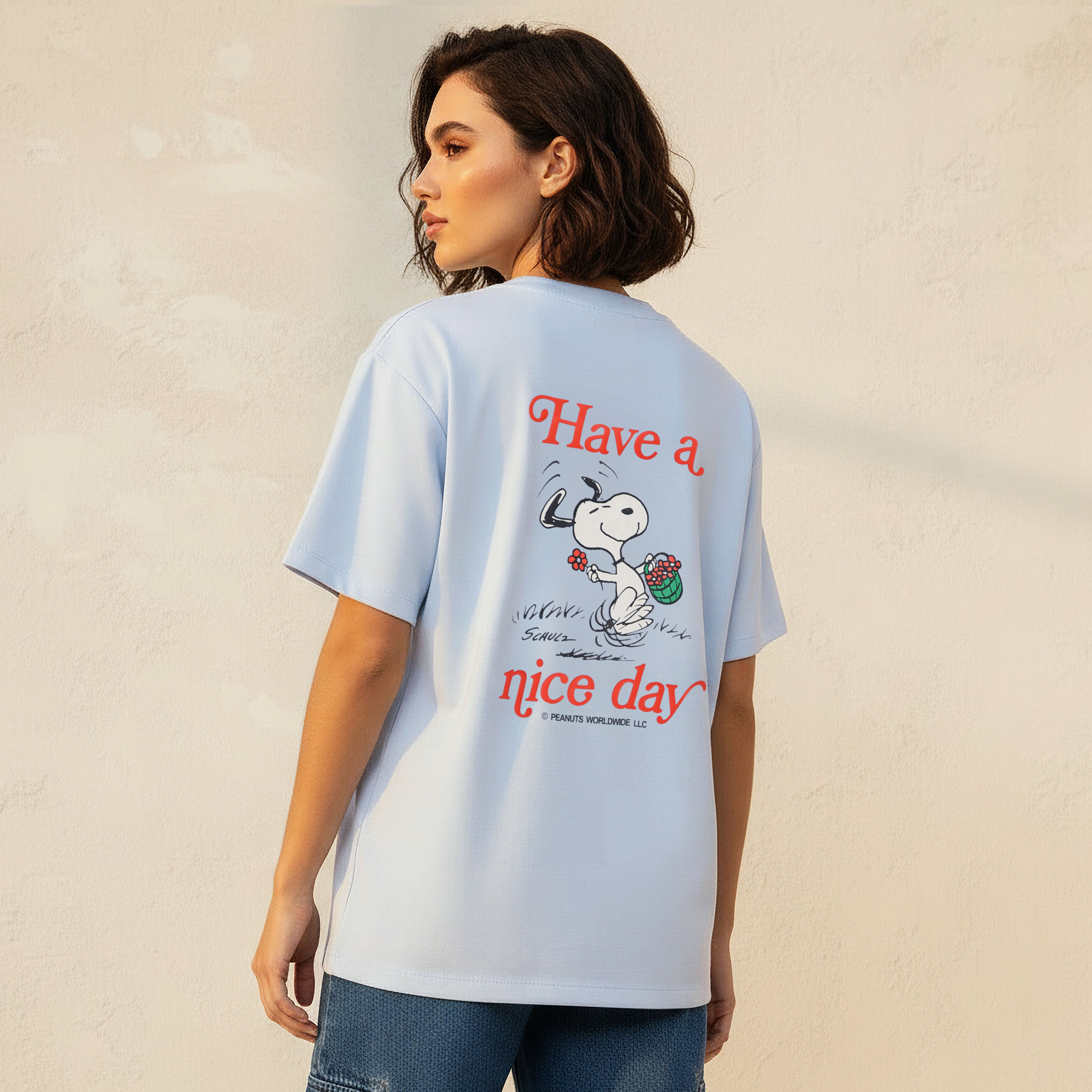 Snoopy Loose Fit T-shirt-women-clothing-tshirts-image-1