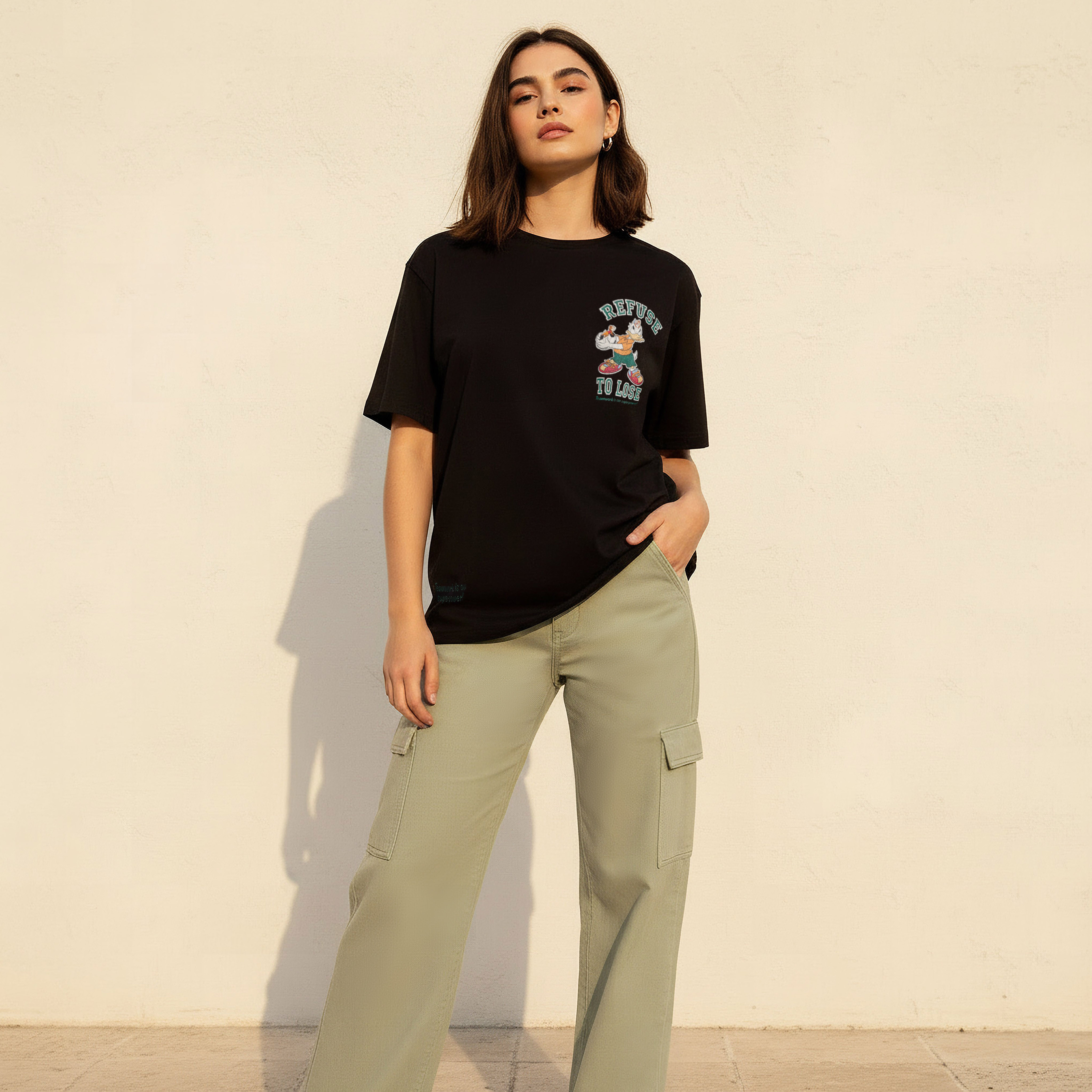 تيشيرت بطبعات دونالد داك-women-clothing-tshirts-image-5