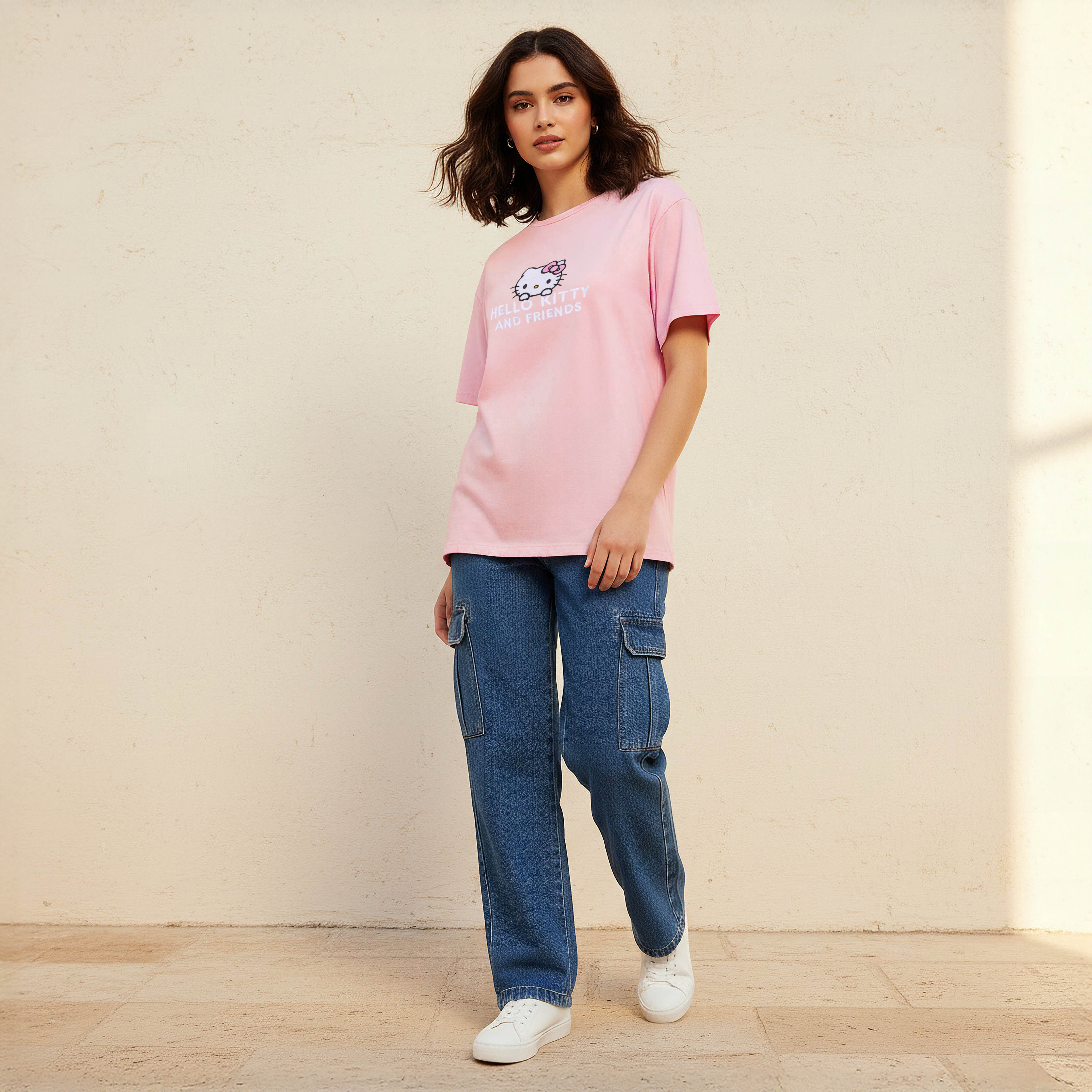 Hello Kitty Loose Fit T-shirt-women-clothing-tshirts-image-5