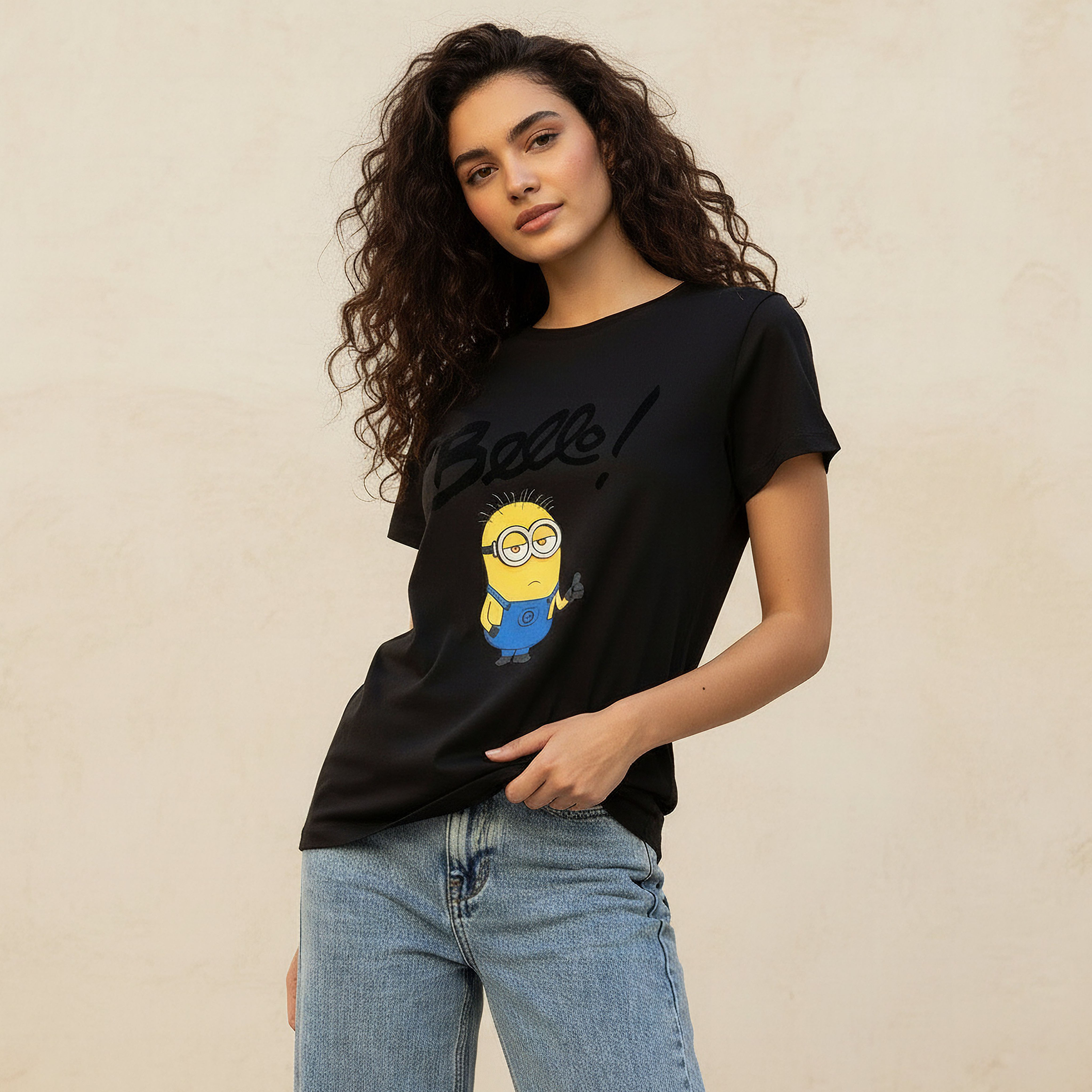 Minion Cotton T-shirt-women-clothing-tshirts-image-1