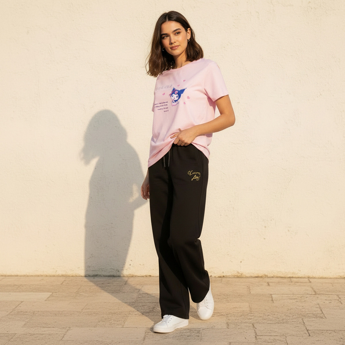 Kuromi Cotton T-shirt-women-clothing-tshirts-image-3