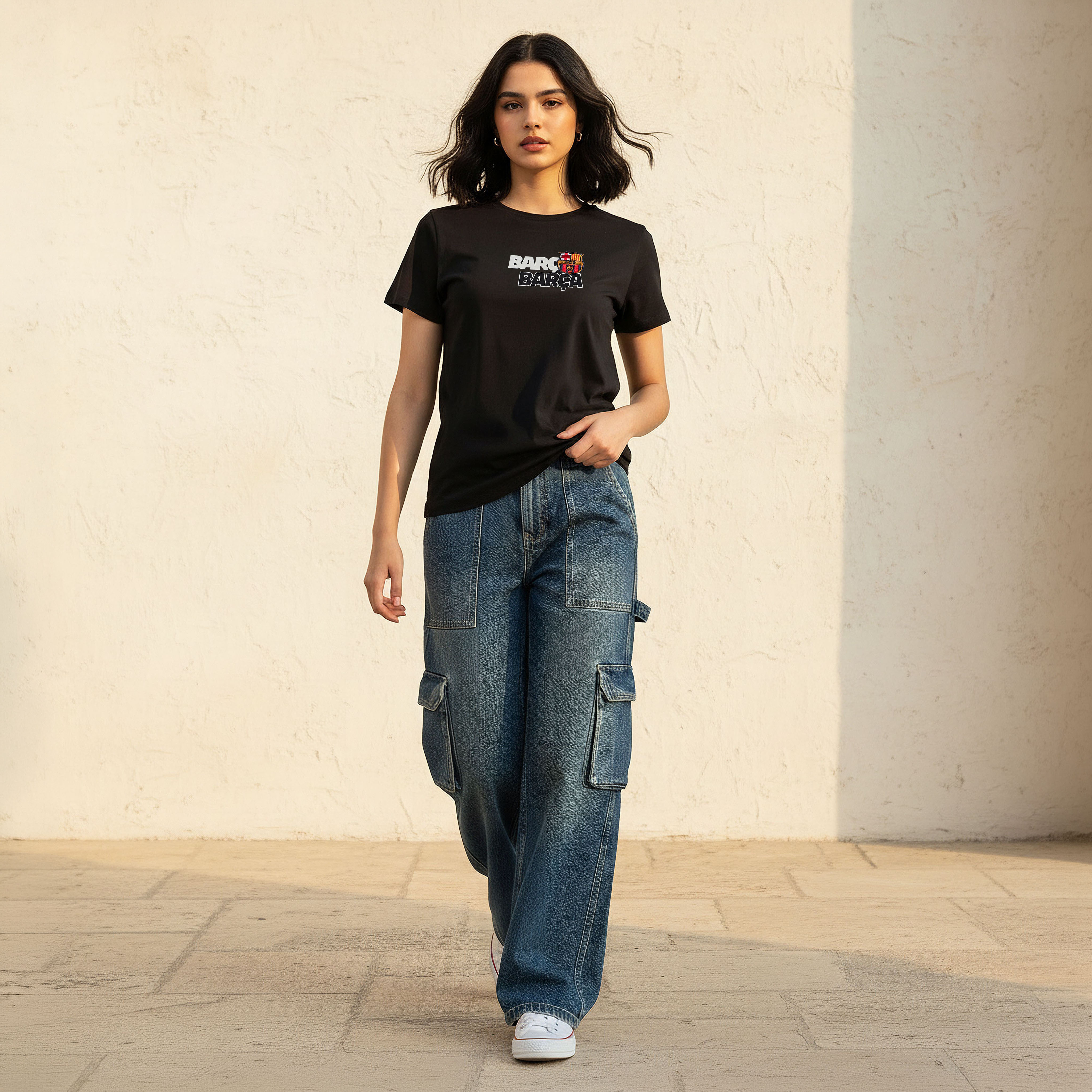 تيشيرت قطن برشلونة-women-clothing-tshirts-image-3