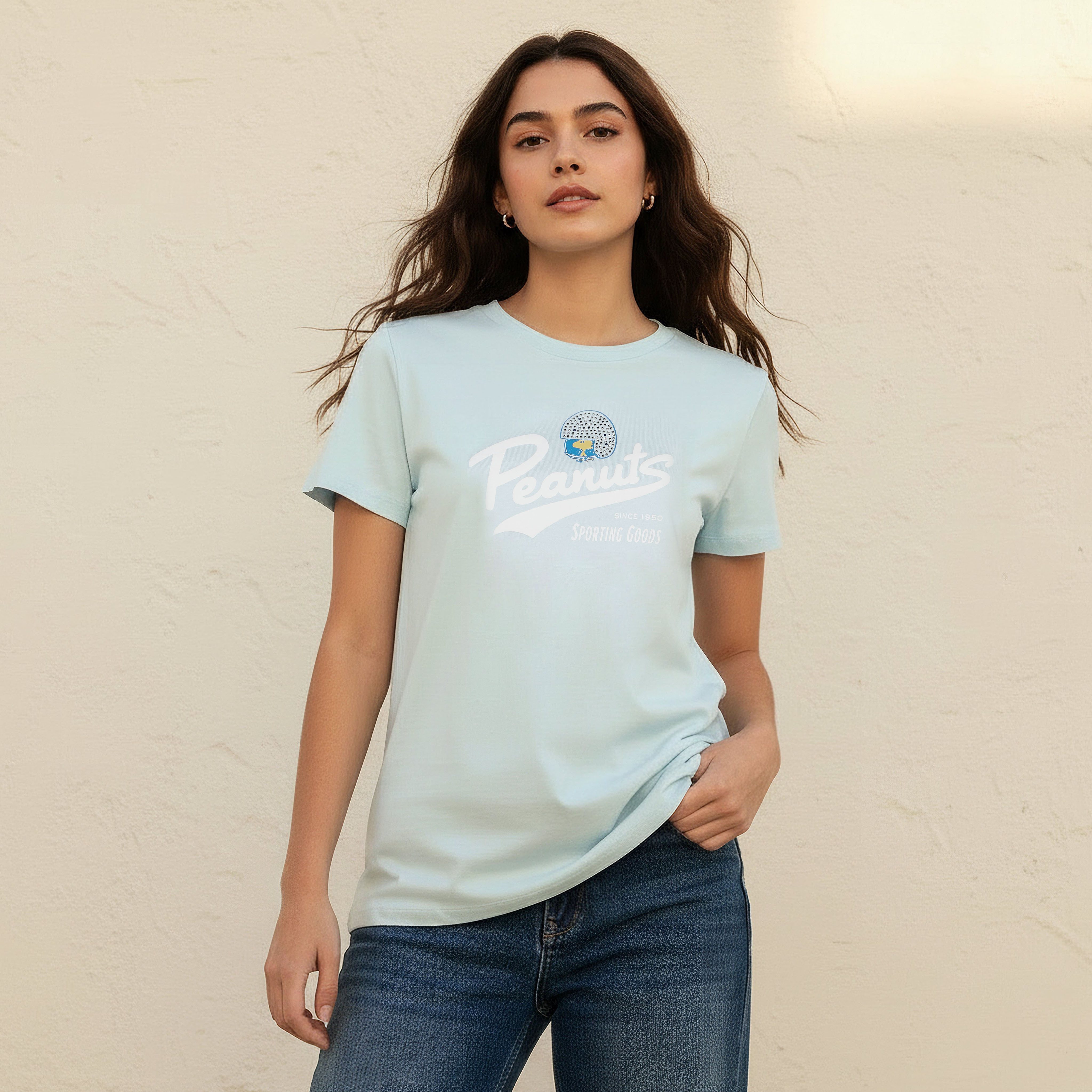 Peanuts Cotton T-shirt-women-clothing-tshirts-image-1