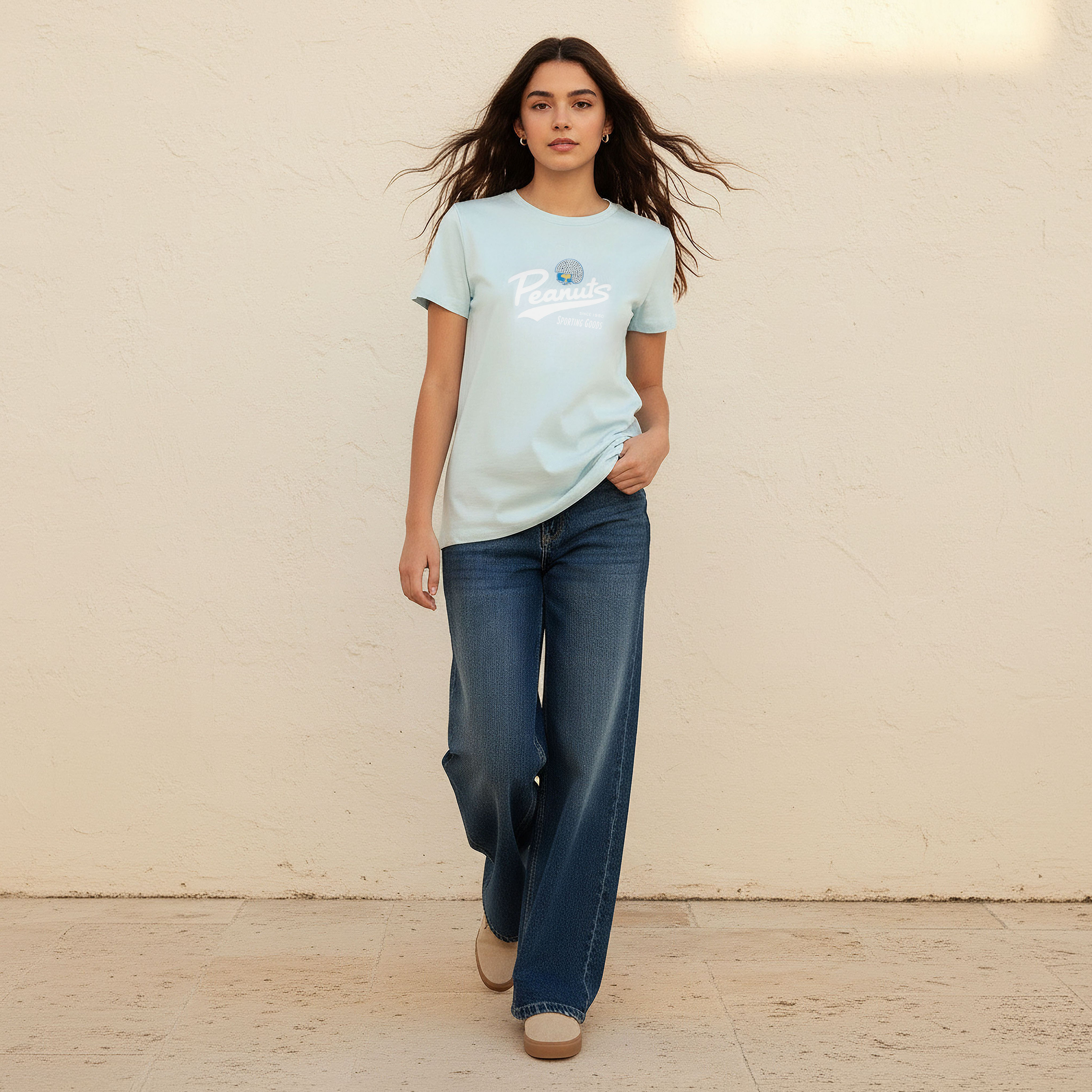 Peanuts Cotton T-shirt-women-clothing-tshirts-image-3