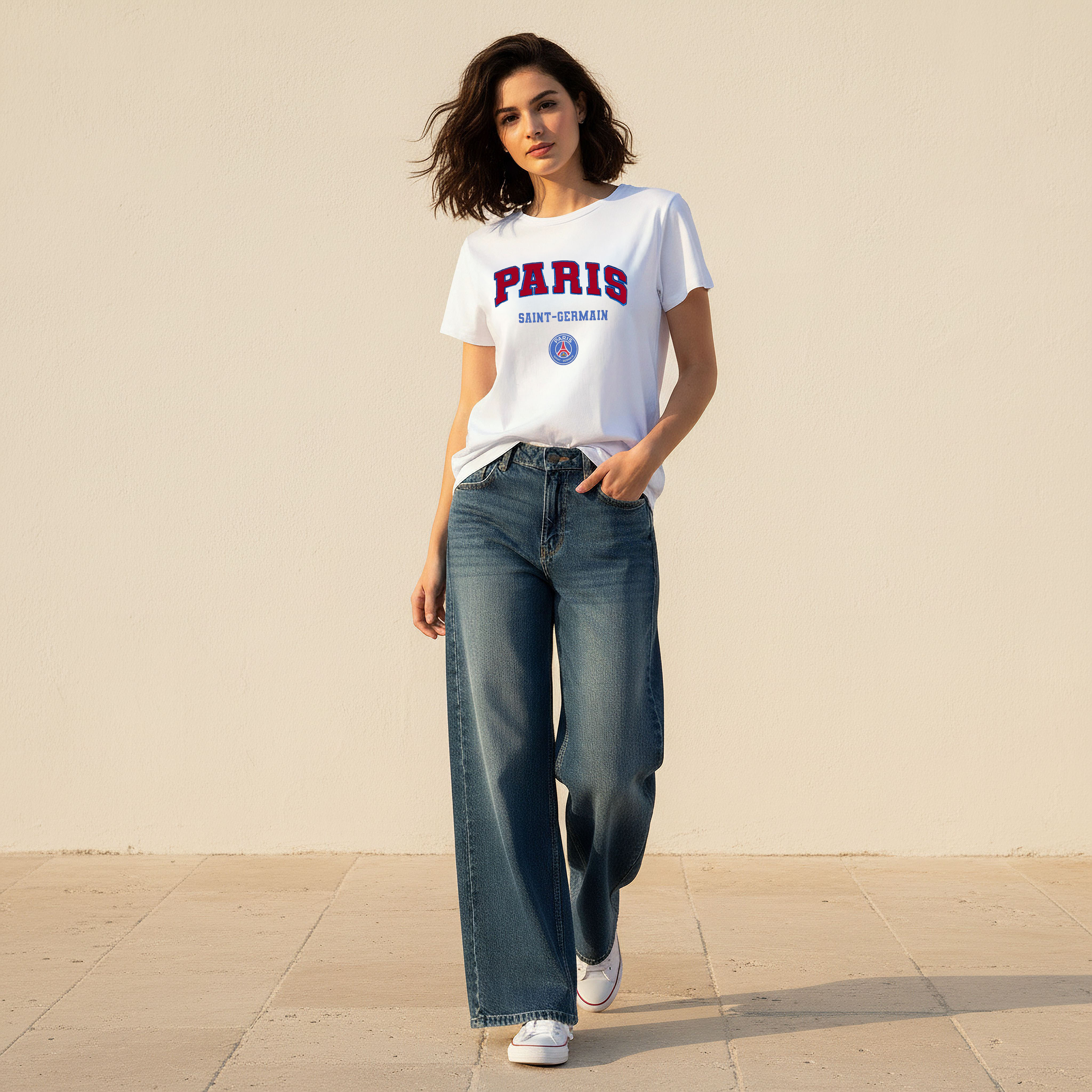 Paris Saint-Germain Cotton T-shirt-women-clothing-tshirts-image-3
