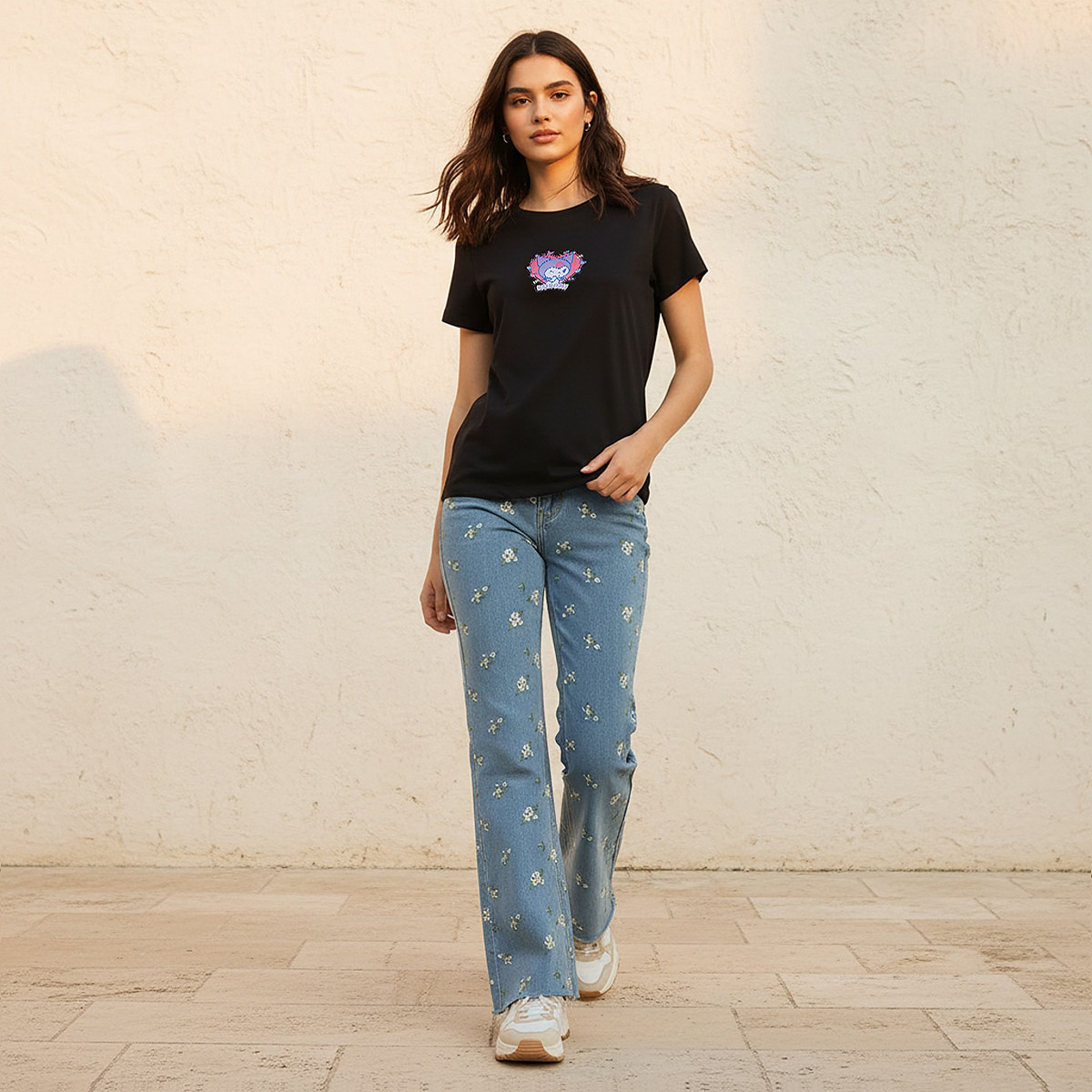 Kuromi Cotton T-shirt-women-clothing-tshirts-image-3