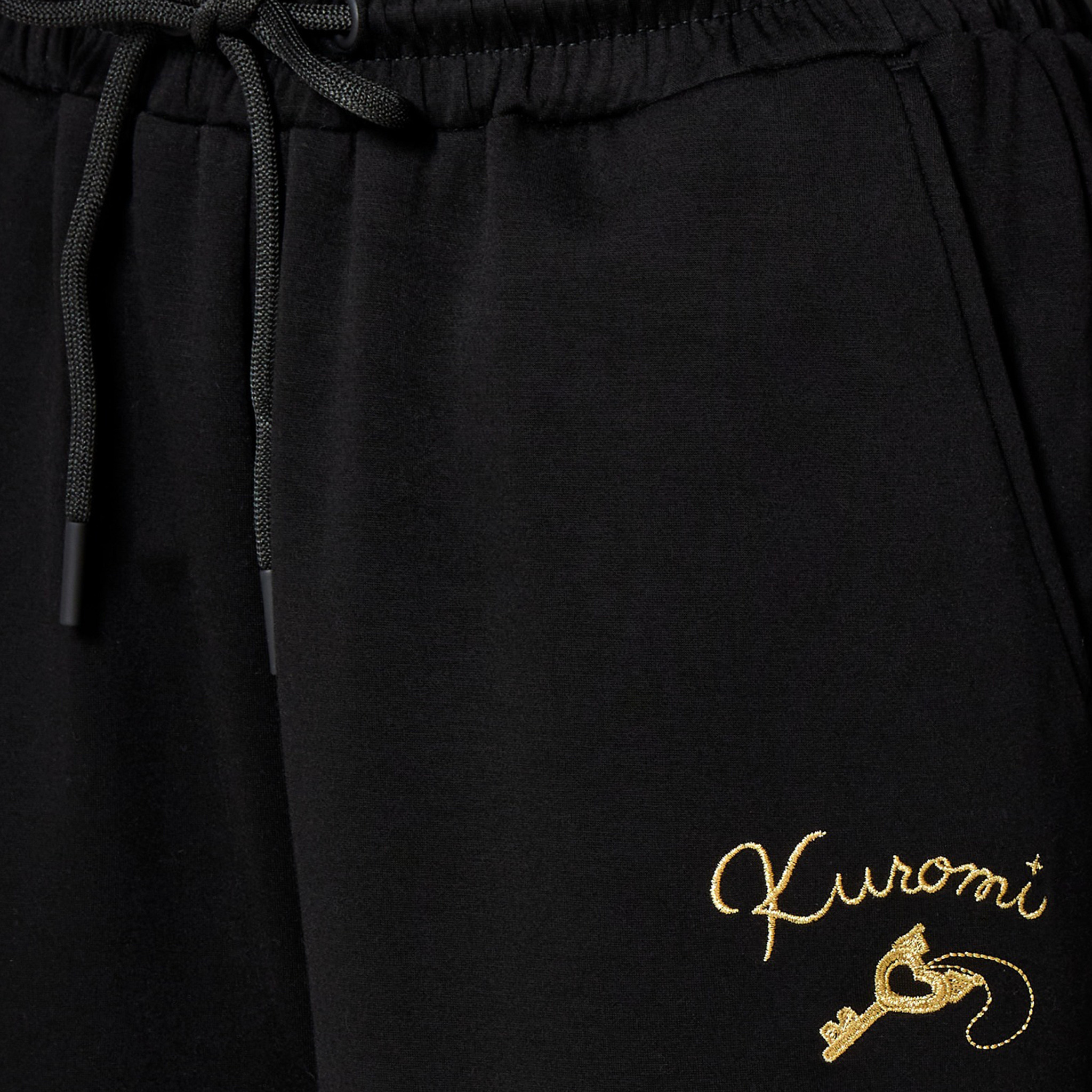 بنطلون بقصة مريحة وتطريزات كورومي-women-clothing-bottoms-joggers-image-2