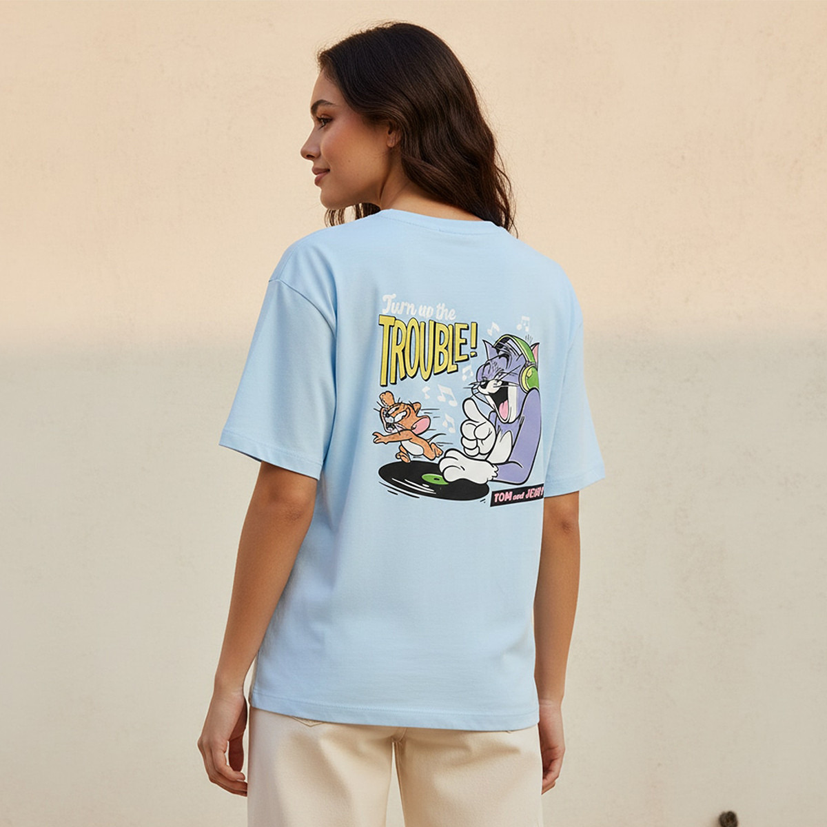 Tom and Jerry Boxy Fit T-shirt-women-clothing-tshirts-image-4