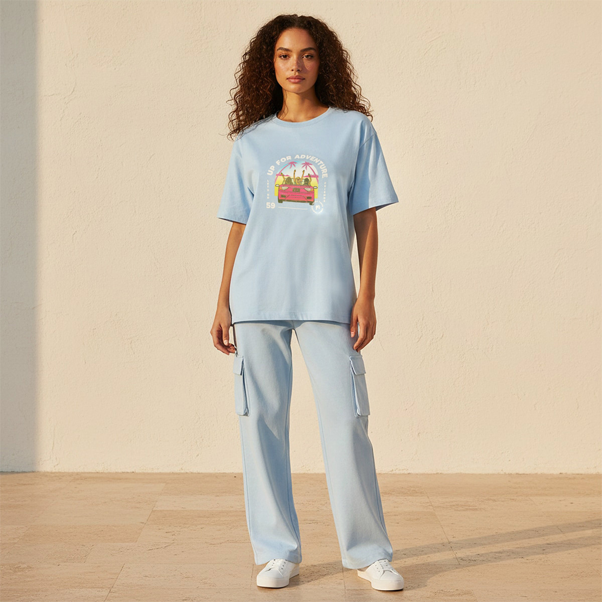 تيشيرت قطن بقصّة عادية من باربي-women-clothing-tshirts-image-3